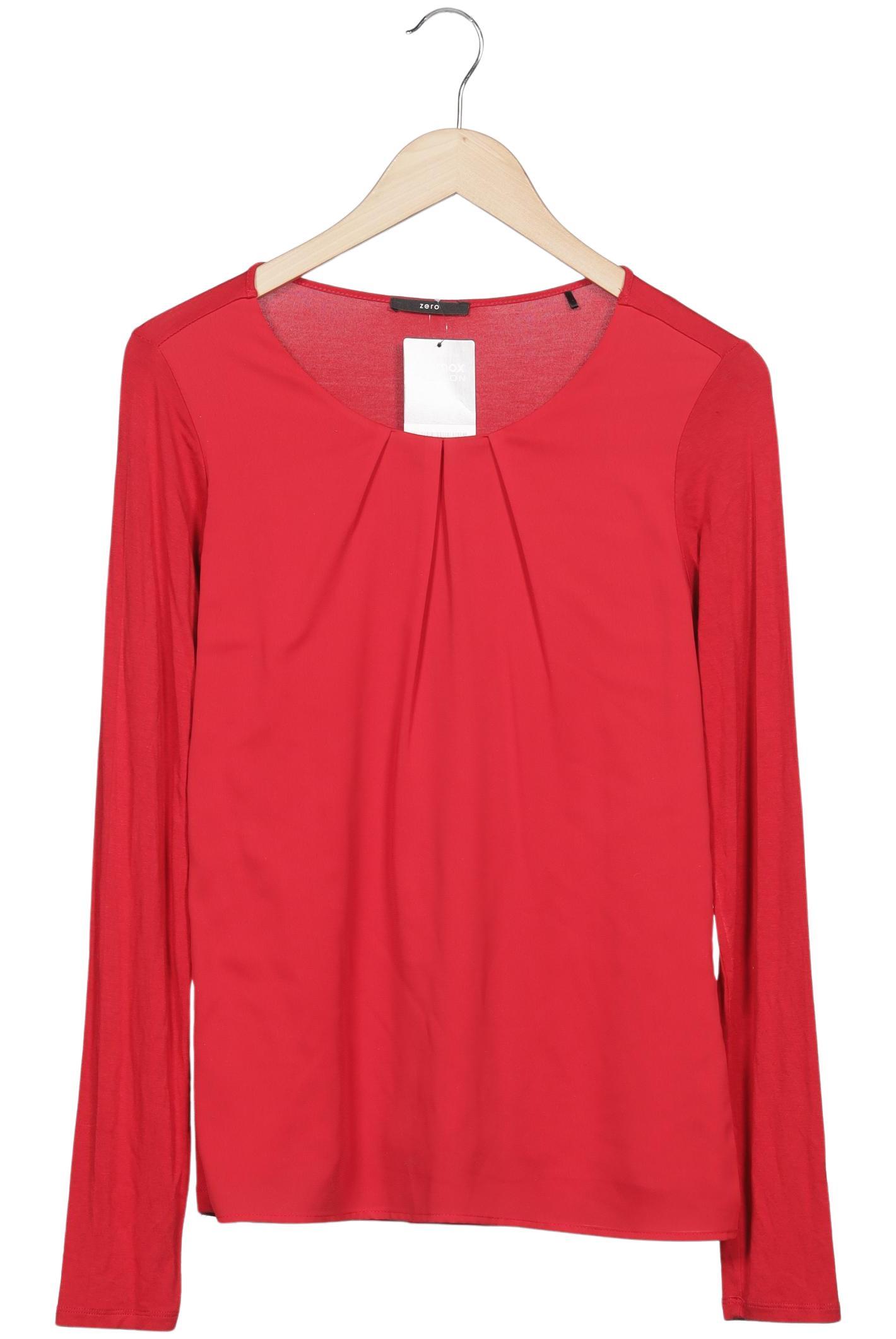 

Zero Damen Langarmshirt, rot, Gr. 36