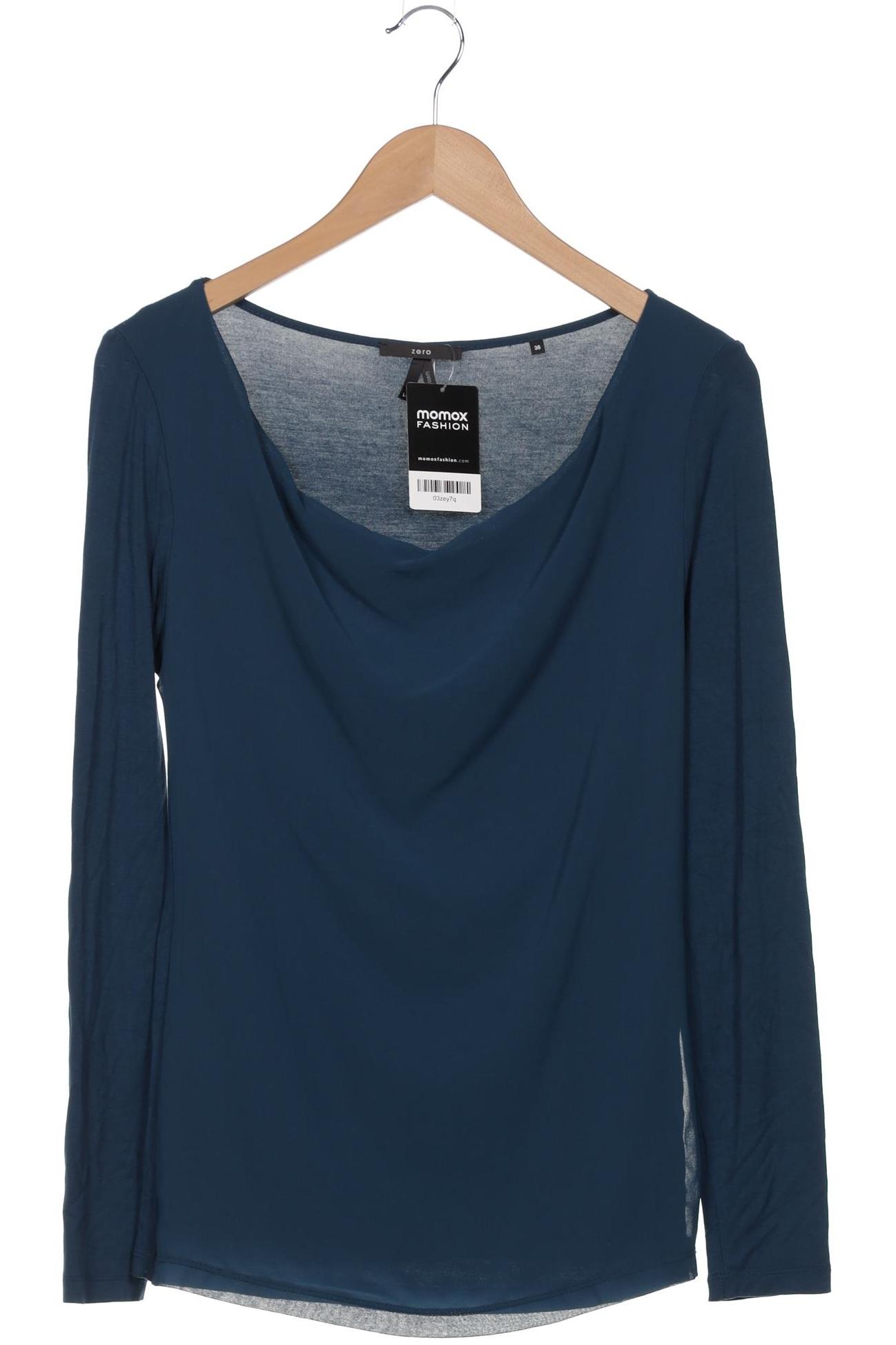 

Zero Damen Langarmshirt, blau, Gr. 36