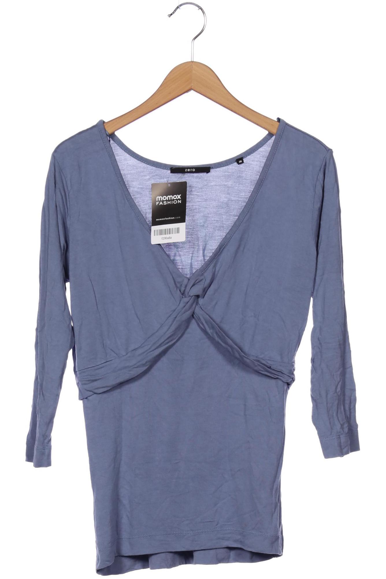 

Zero Damen Langarmshirt, blau, Gr. 36