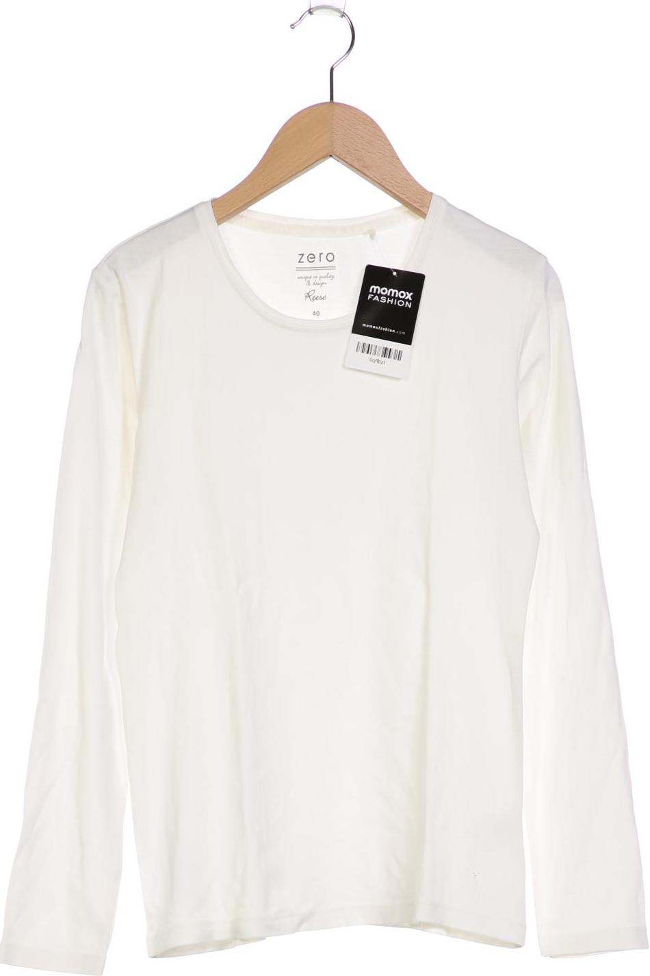 

Zero Damen Langarmshirt, cremeweiß, Gr. 40