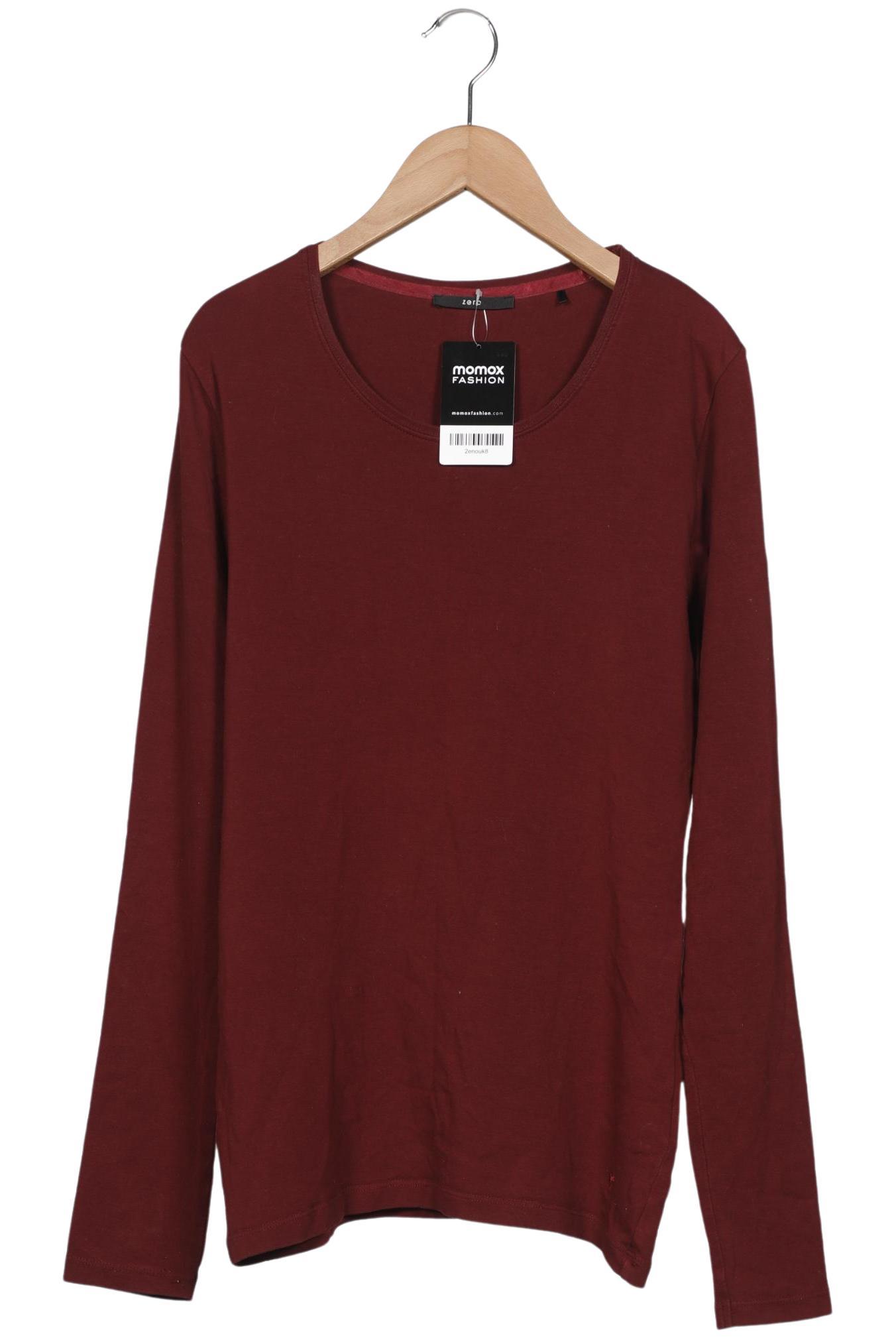 

Zero Damen Langarmshirt, bordeaux, Gr. 44