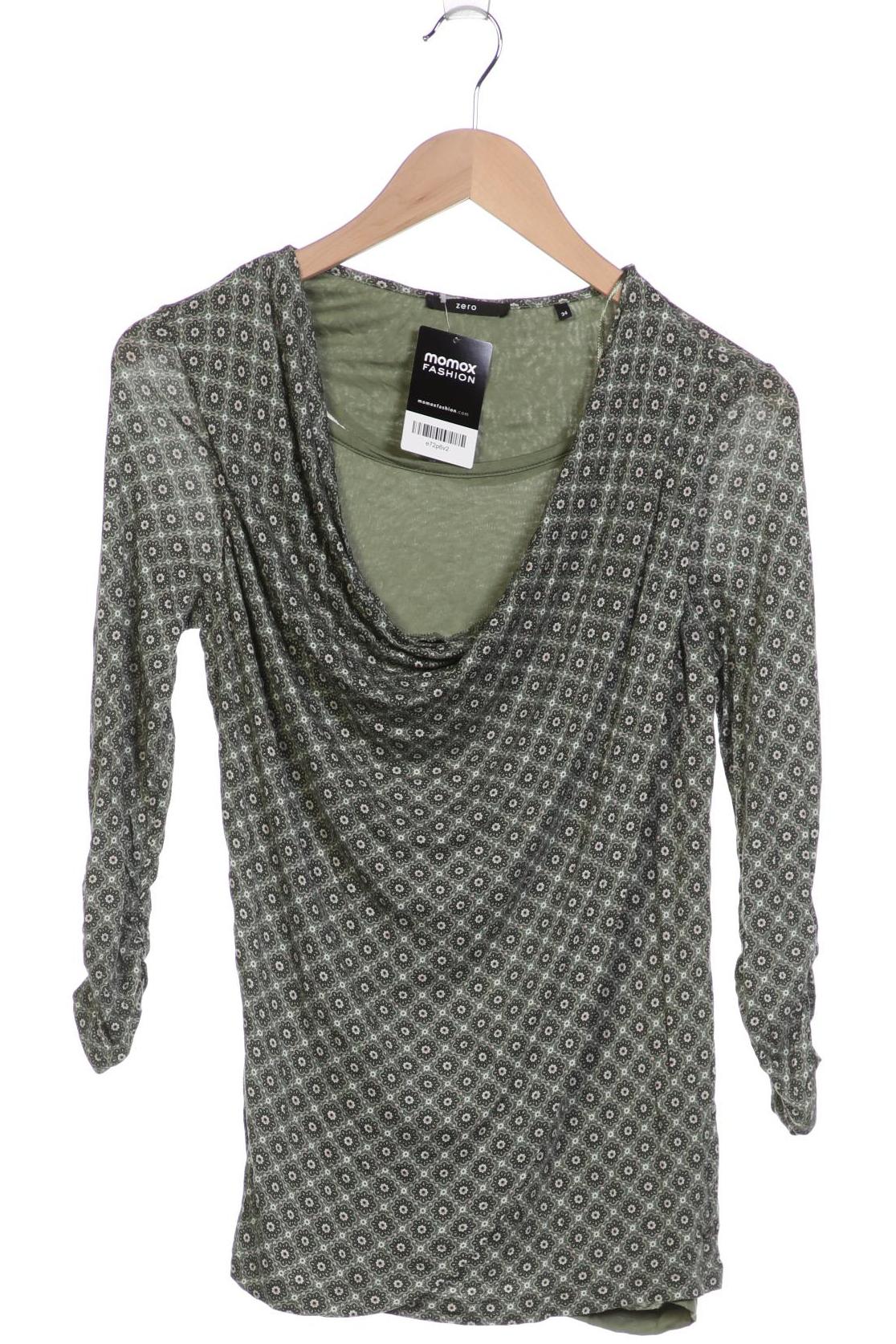 

Zero Damen Langarmshirt, grün, Gr. 34