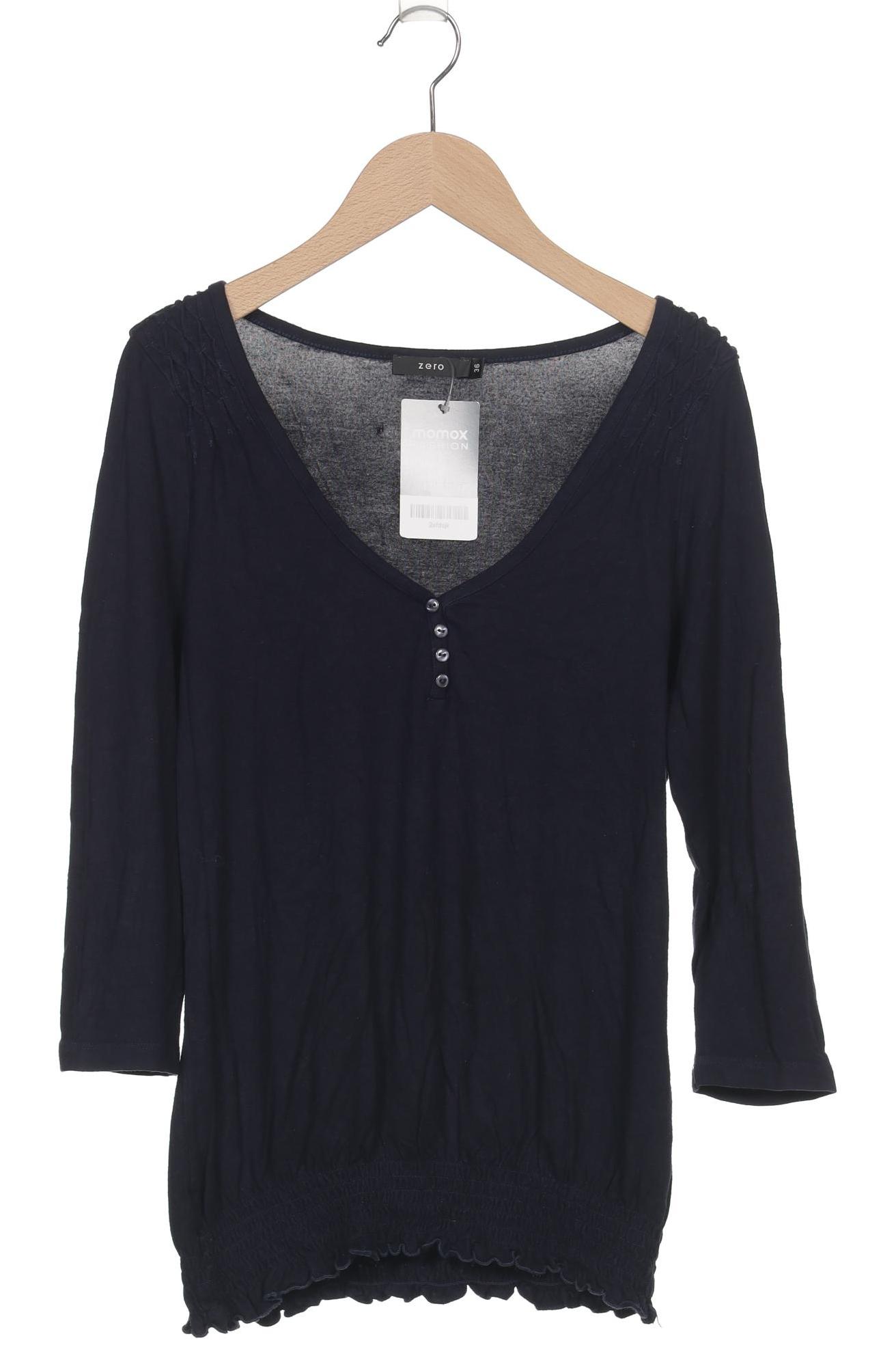 

Zero Damen Langarmshirt, marineblau, Gr. 36