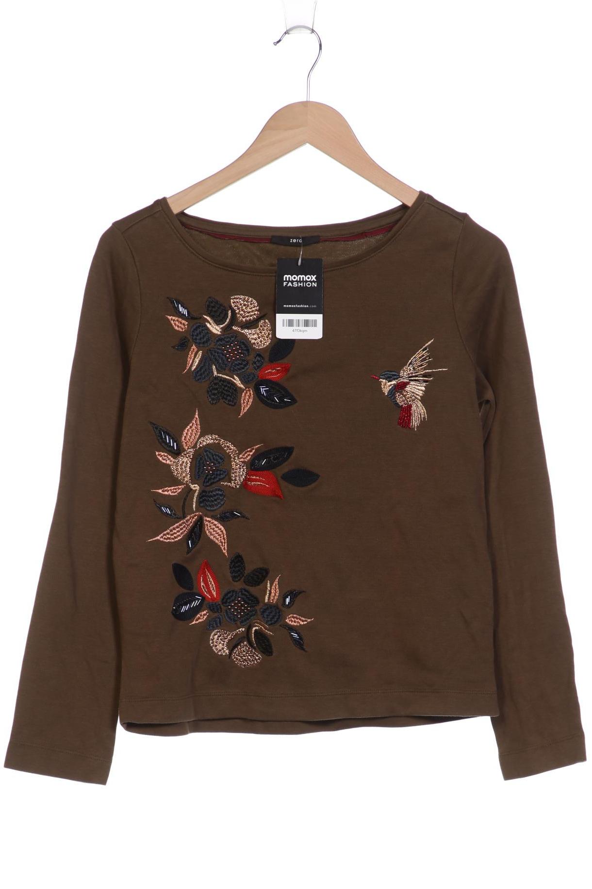 

Zero Damen Langarmshirt, grün, Gr. 38