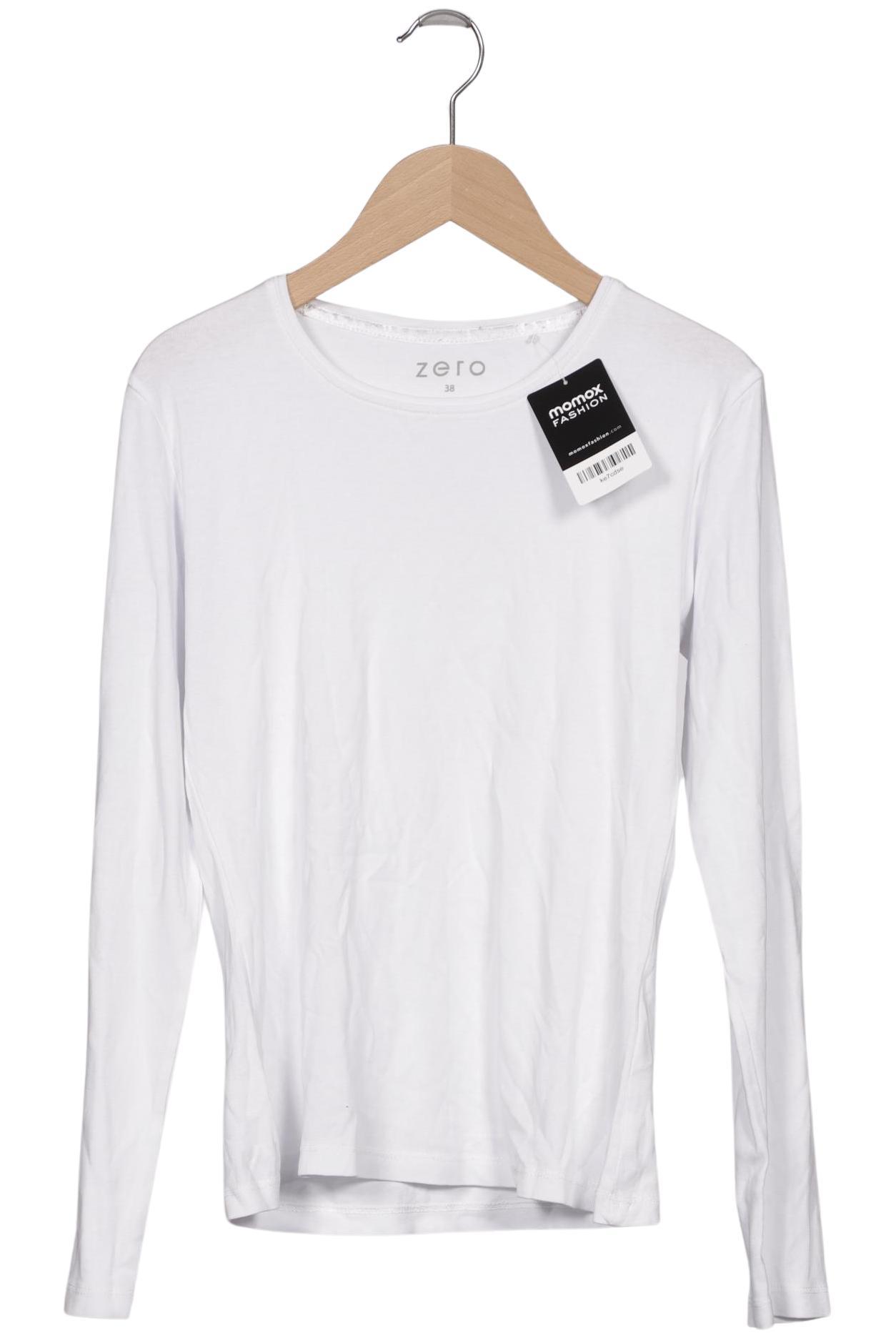 

Zero Damen Langarmshirt, weiß, Gr. 38