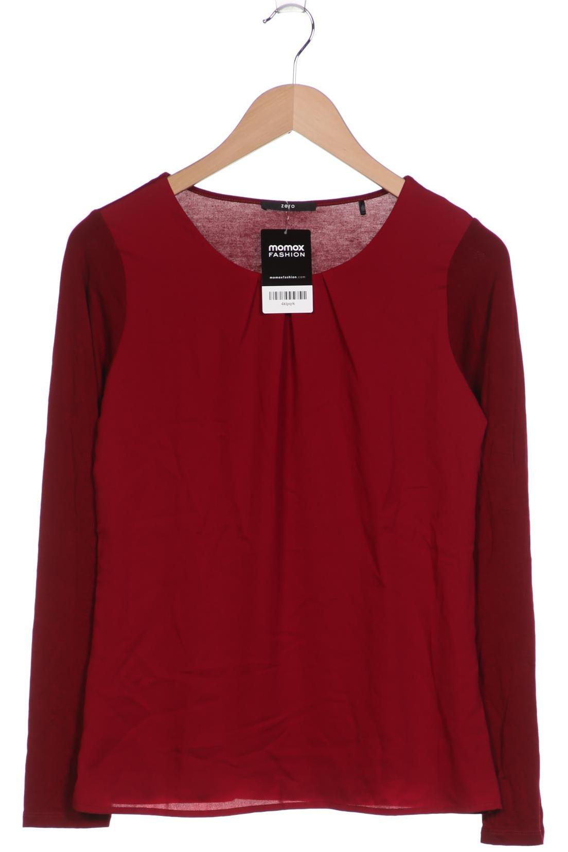 

Zero Damen Langarmshirt, bordeaux, Gr. 38