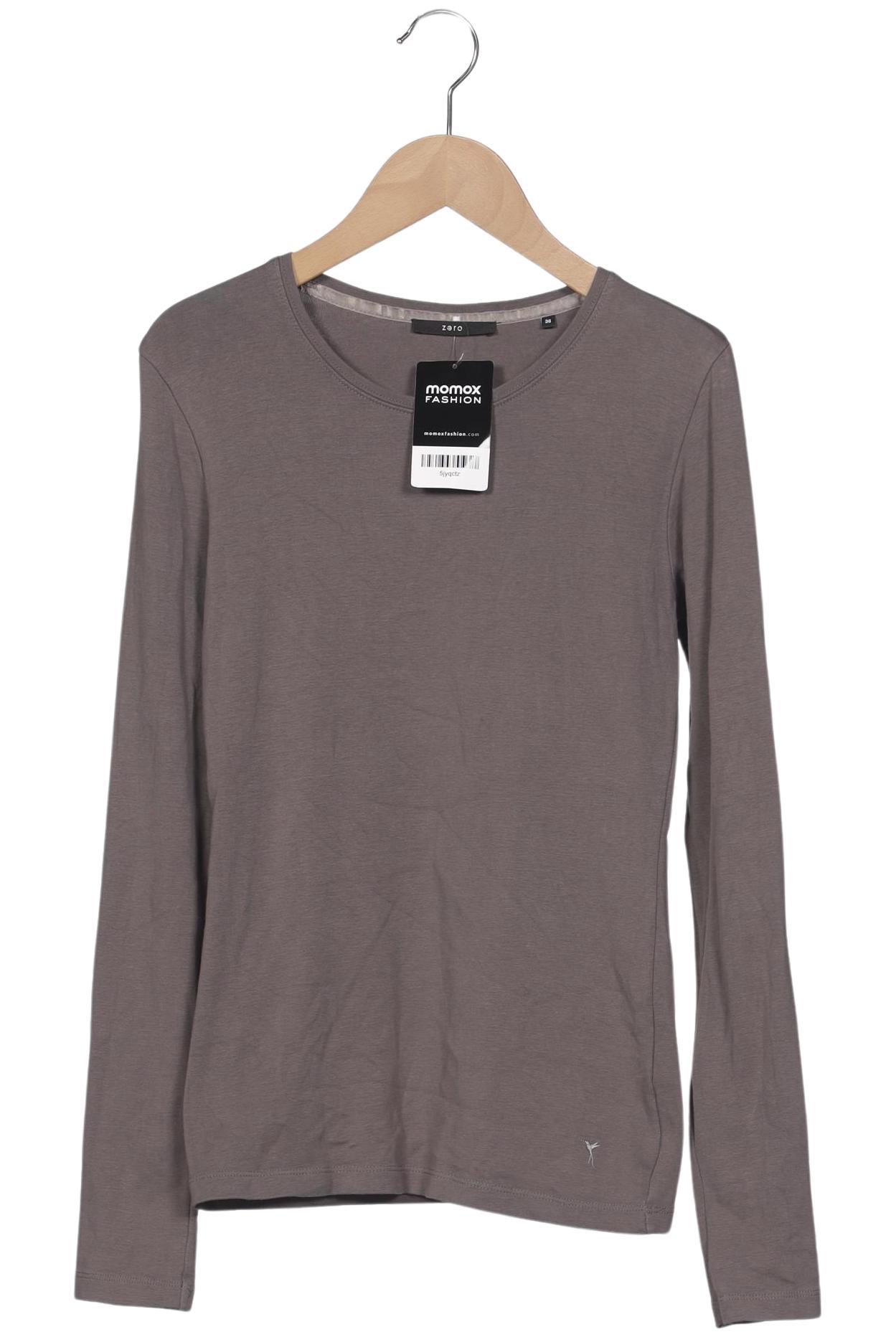 

Zero Damen Langarmshirt, grau, Gr. 36