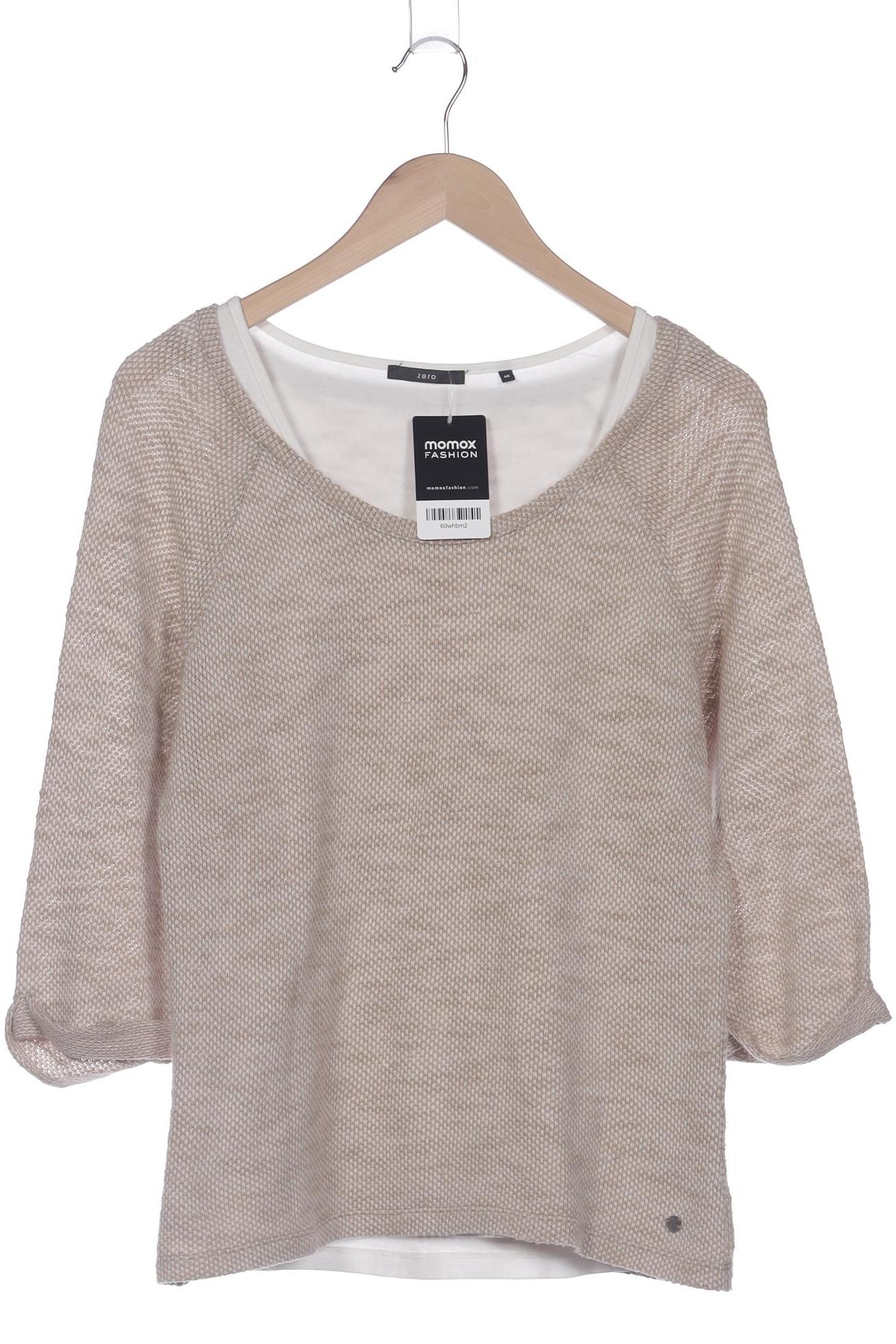 

Zero Damen Langarmshirt, beige, Gr. 40
