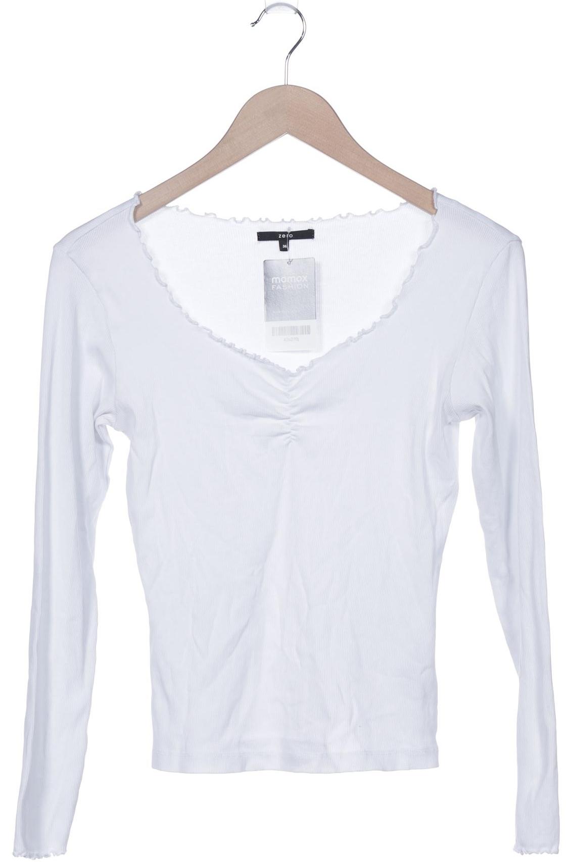 

Zero Damen Langarmshirt, weiß, Gr. 36