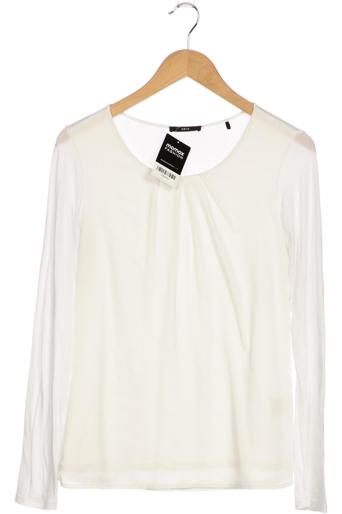 

Zero Damen Langarmshirt, weiß, Gr. 36