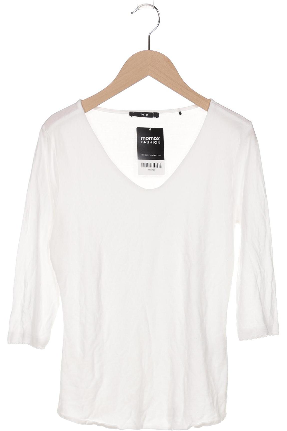 

Zero Damen Langarmshirt, weiß, Gr. 36
