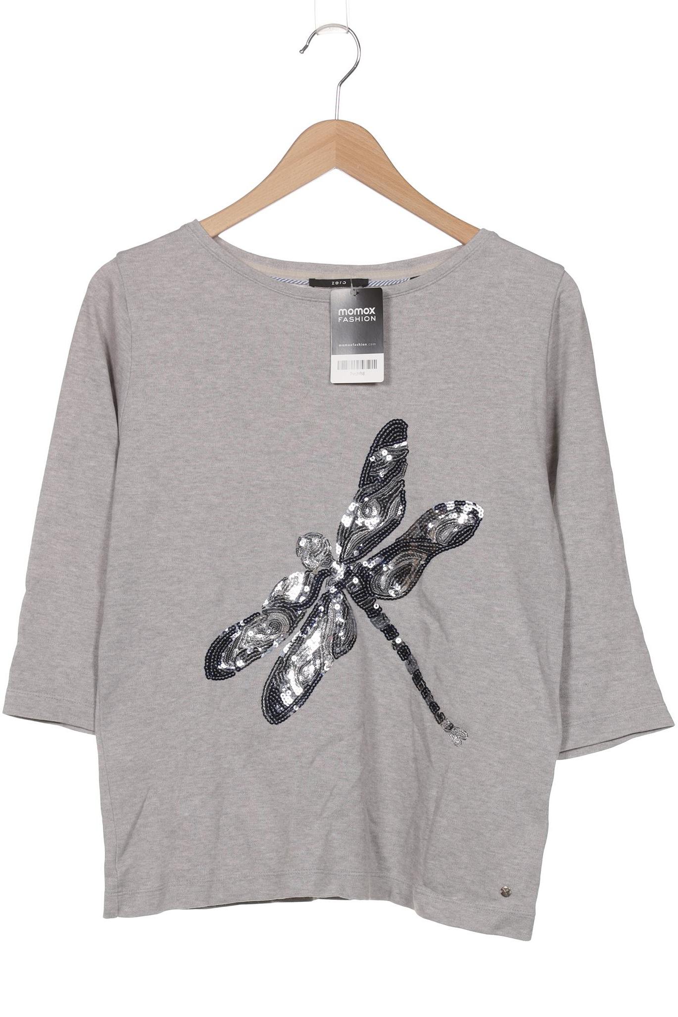 

Zero Damen Langarmshirt, grau, Gr. 38