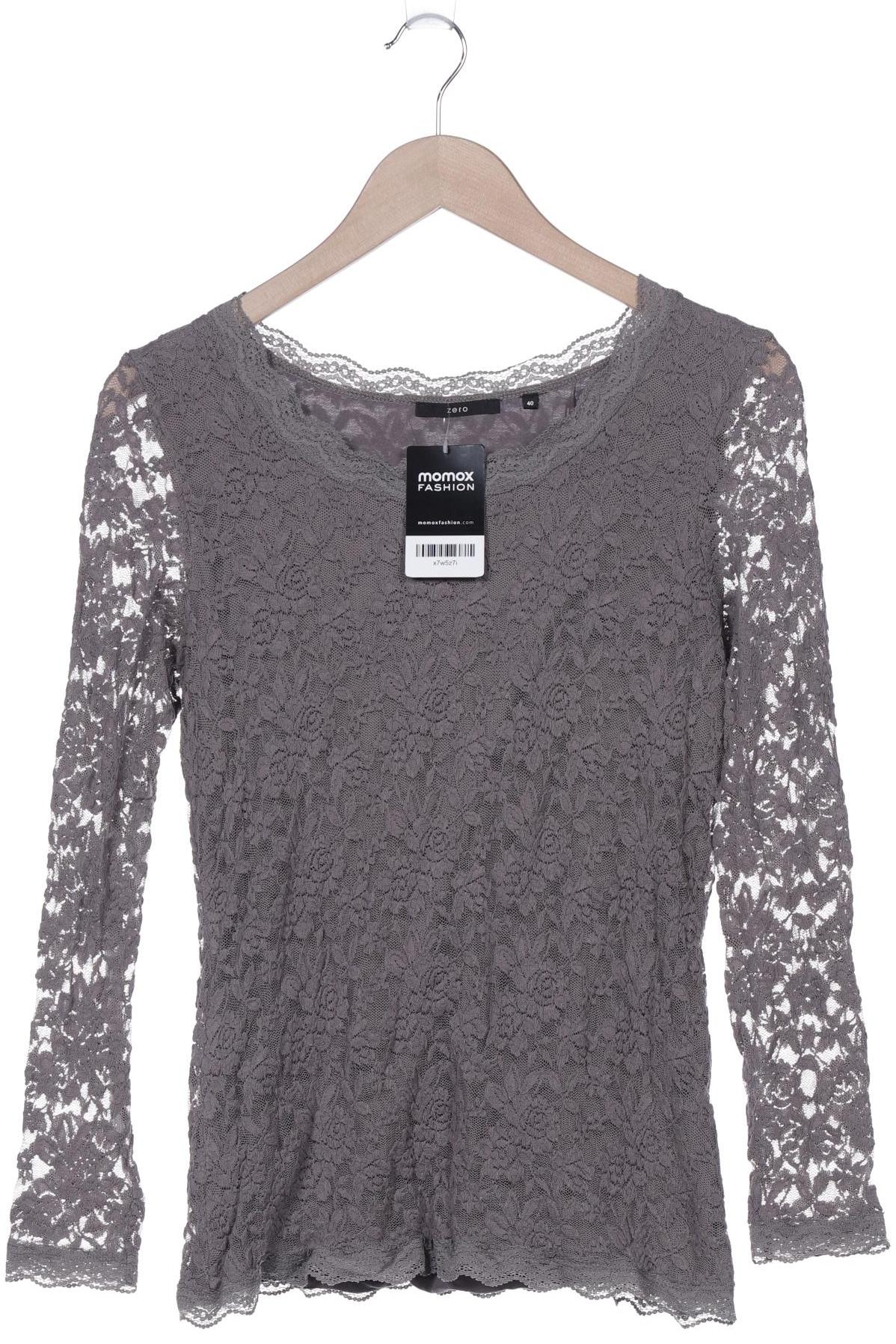 

Zero Damen Langarmshirt, grau, Gr. 40