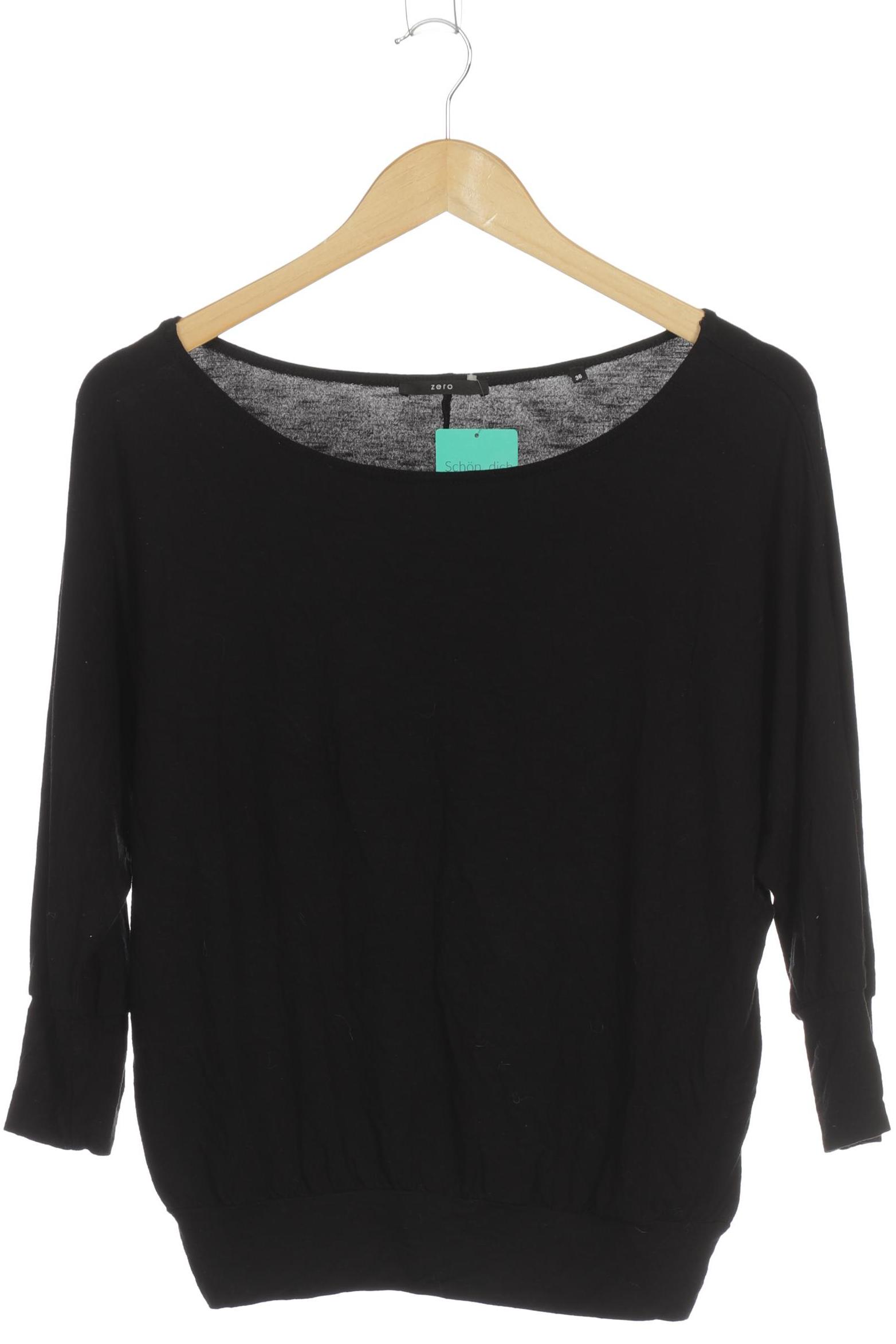 

Zero Damen Langarmshirt, schwarz, Gr. 36