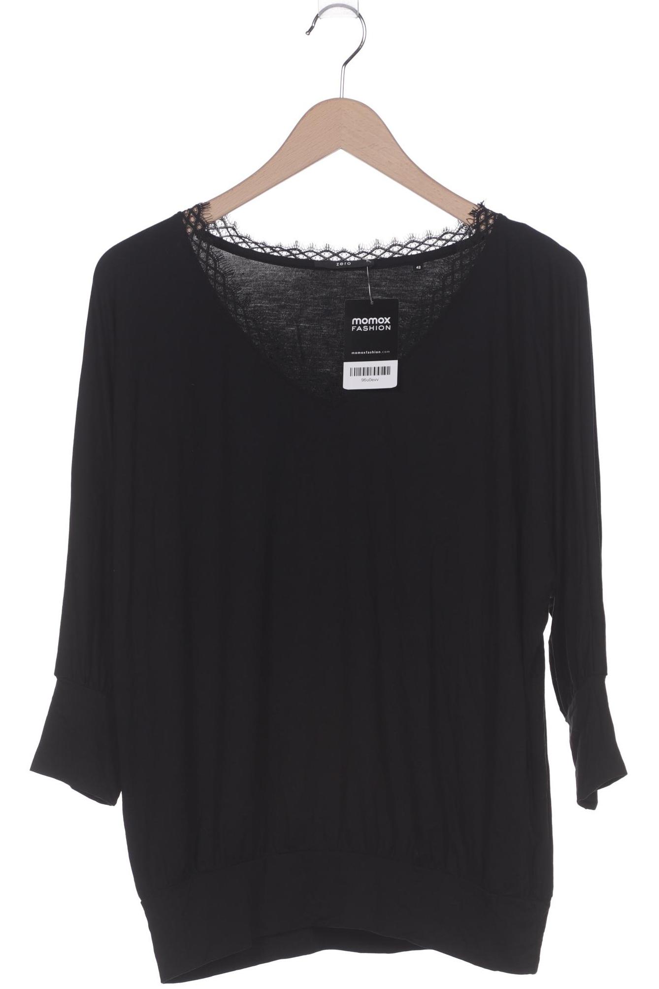 

Zero Damen Langarmshirt, schwarz, Gr. 42
