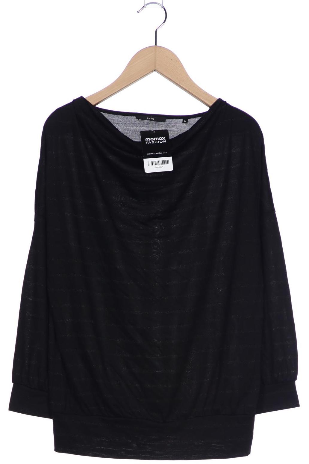 

Zero Damen Langarmshirt, schwarz, Gr. 34