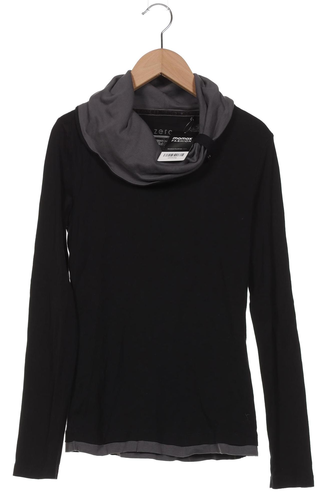 

Zero Damen Langarmshirt, schwarz, Gr. 38