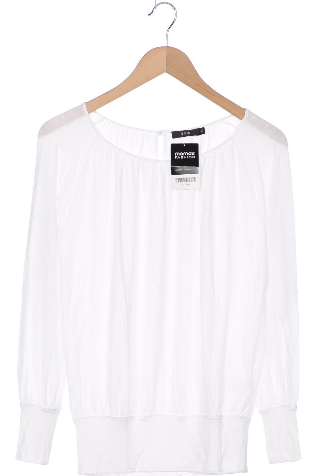

Zero Damen Langarmshirt, weiß, Gr. 34