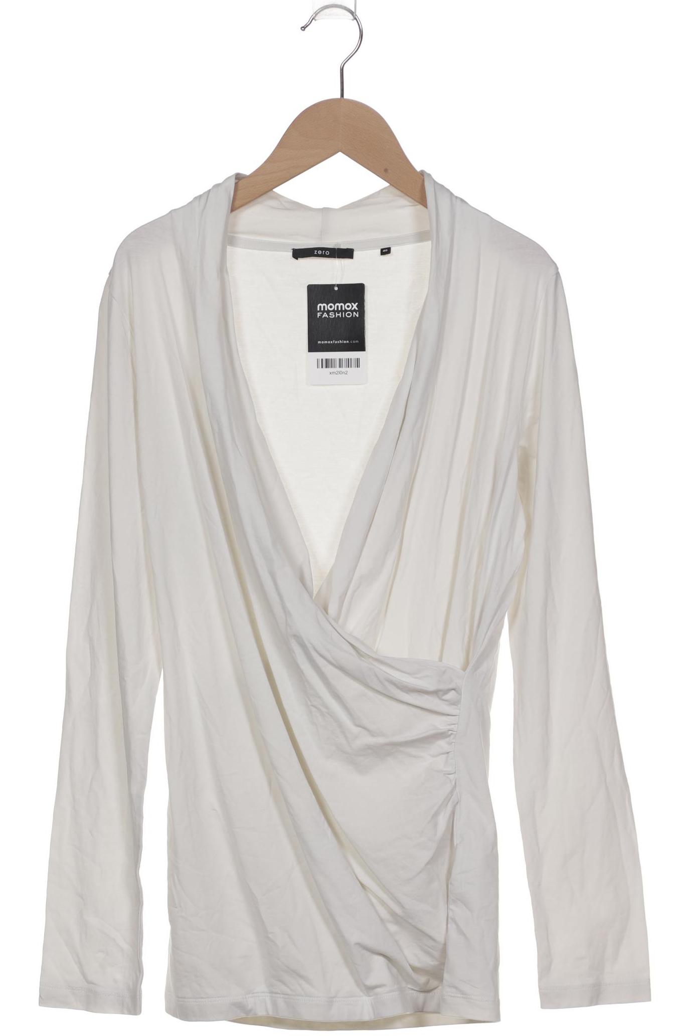 

Zero Damen Langarmshirt, weiß, Gr. 40
