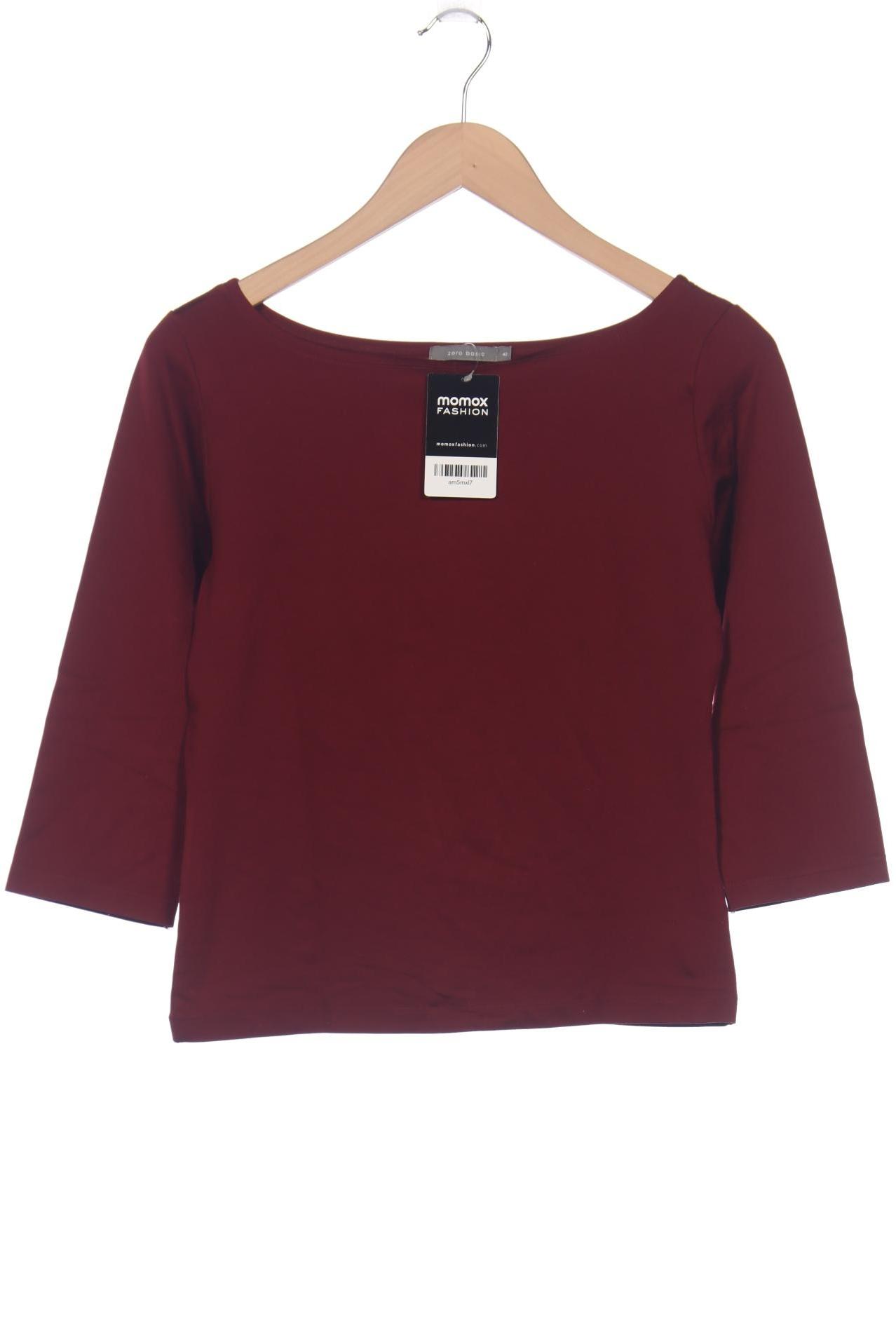 

Zero Damen Langarmshirt, bordeaux, Gr. 40