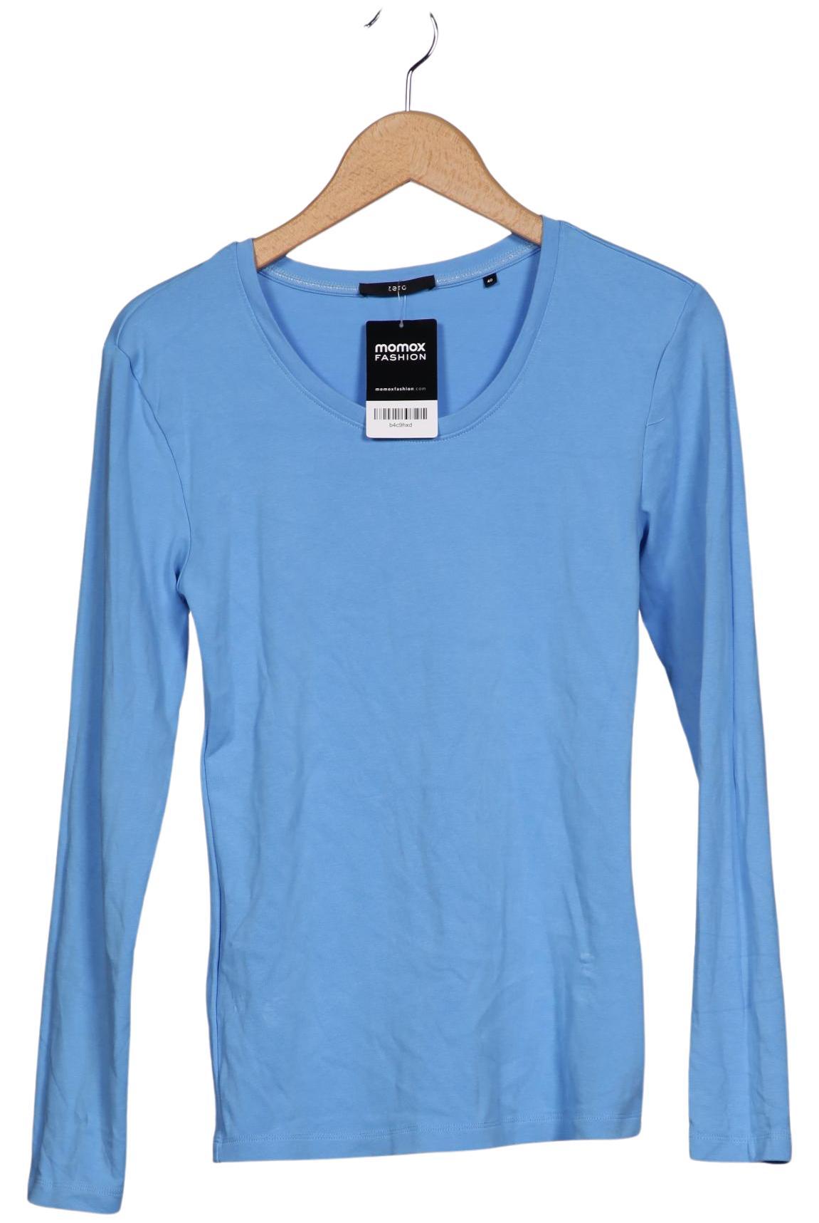 

Zero Damen Langarmshirt, hellblau, Gr. 40