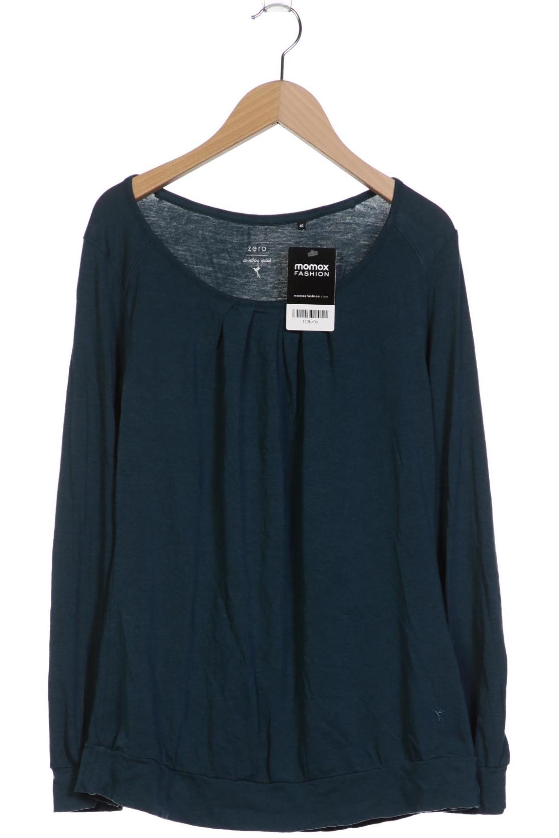 

Zero Damen Langarmshirt, türkis, Gr. 40