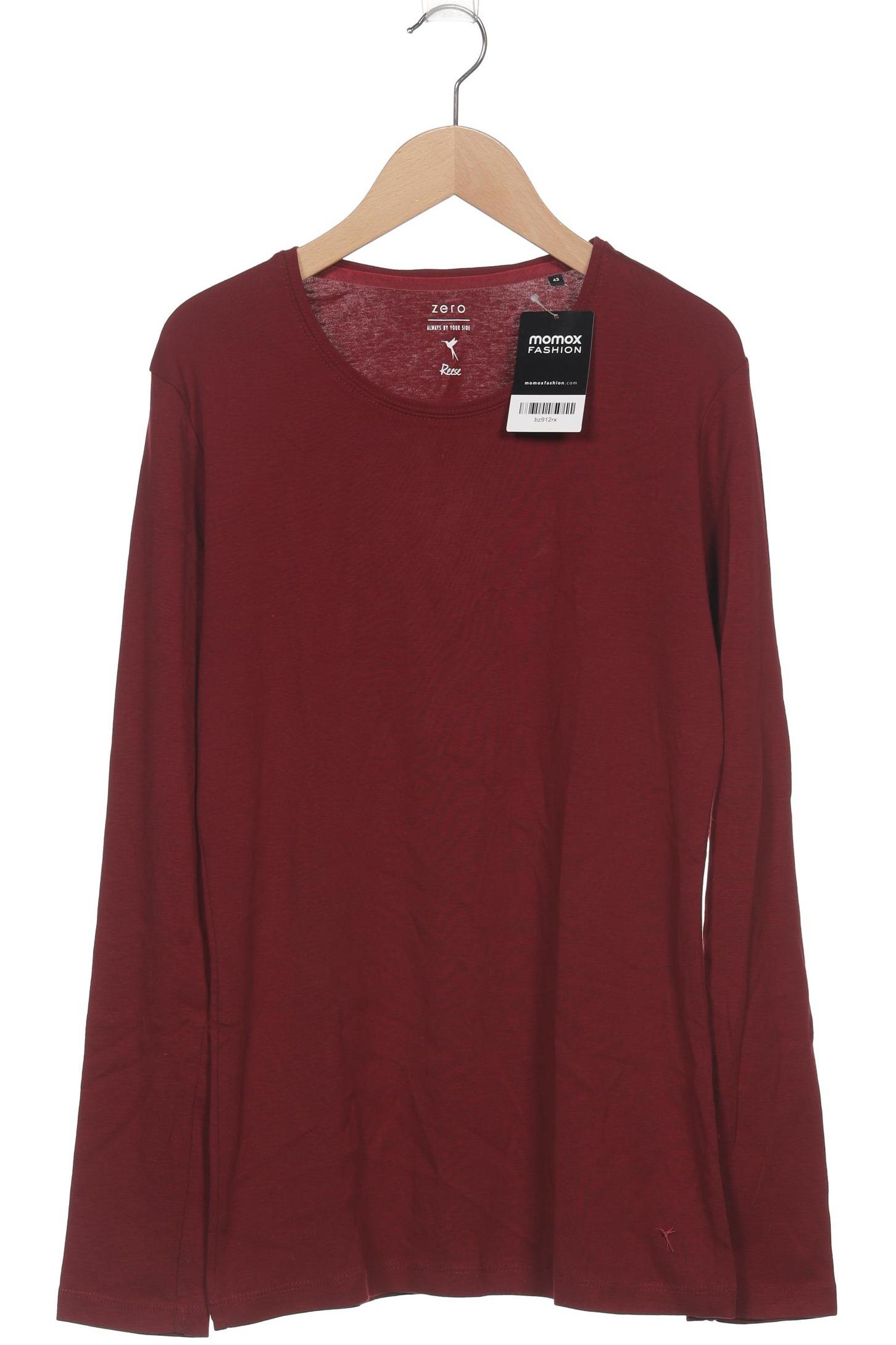 

Zero Damen Langarmshirt, bordeaux, Gr. 42