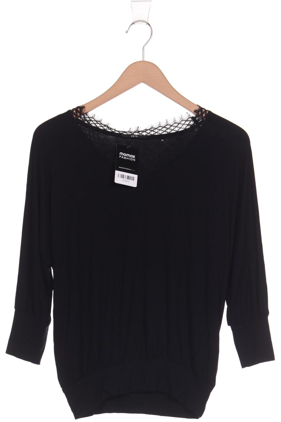 

Zero Damen Langarmshirt, schwarz, Gr. 34