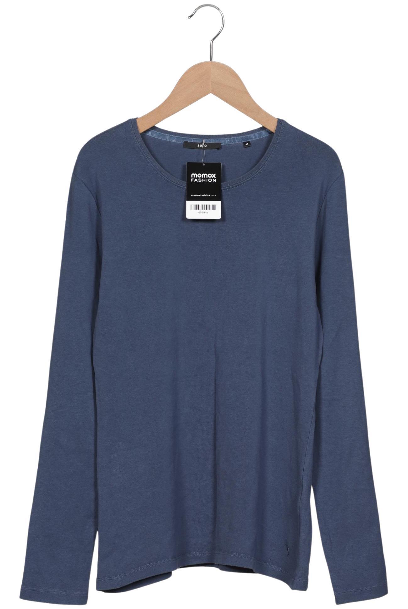 

Zero Damen Langarmshirt, blau, Gr. 44
