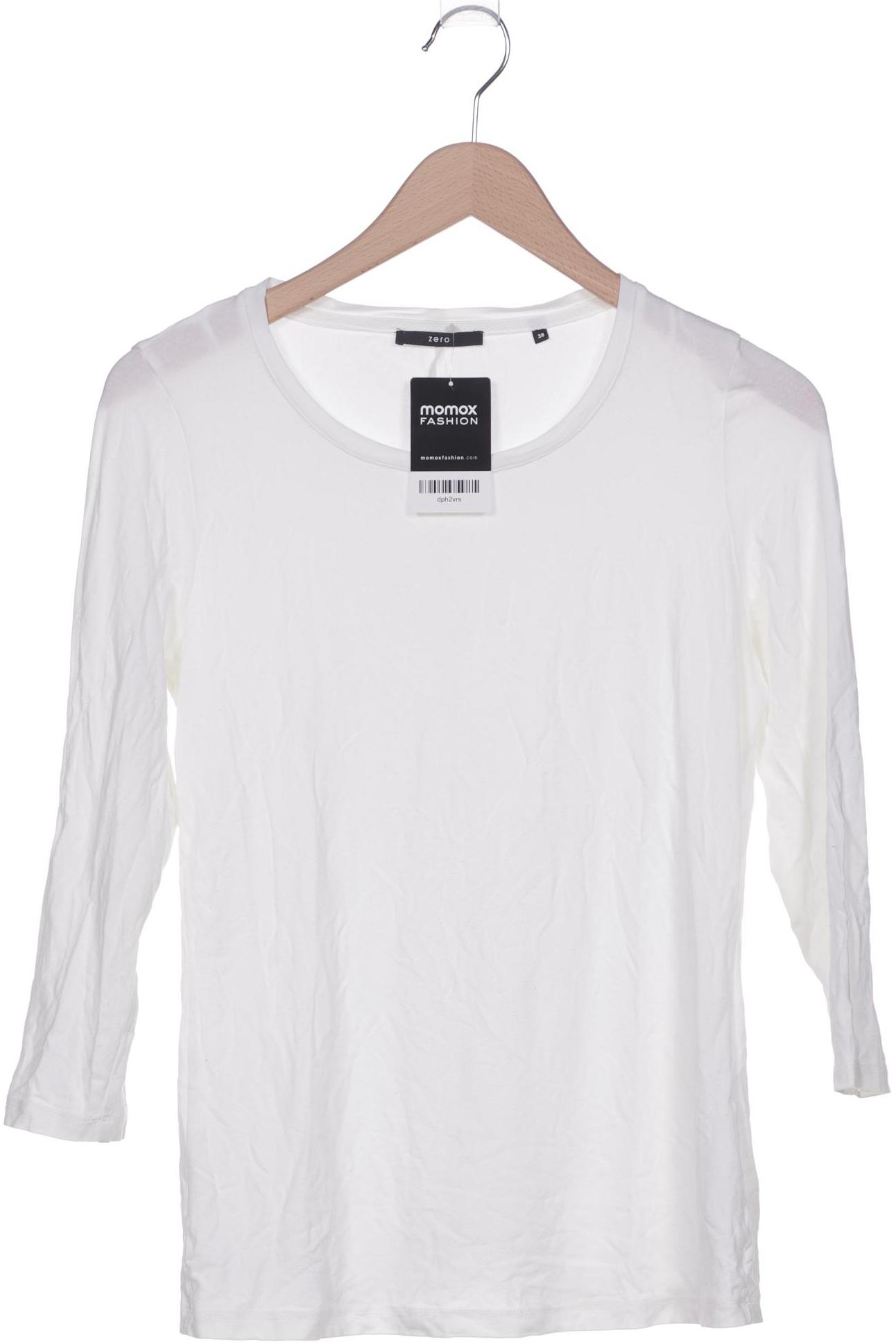 

Zero Damen Langarmshirt, weiß, Gr. 38
