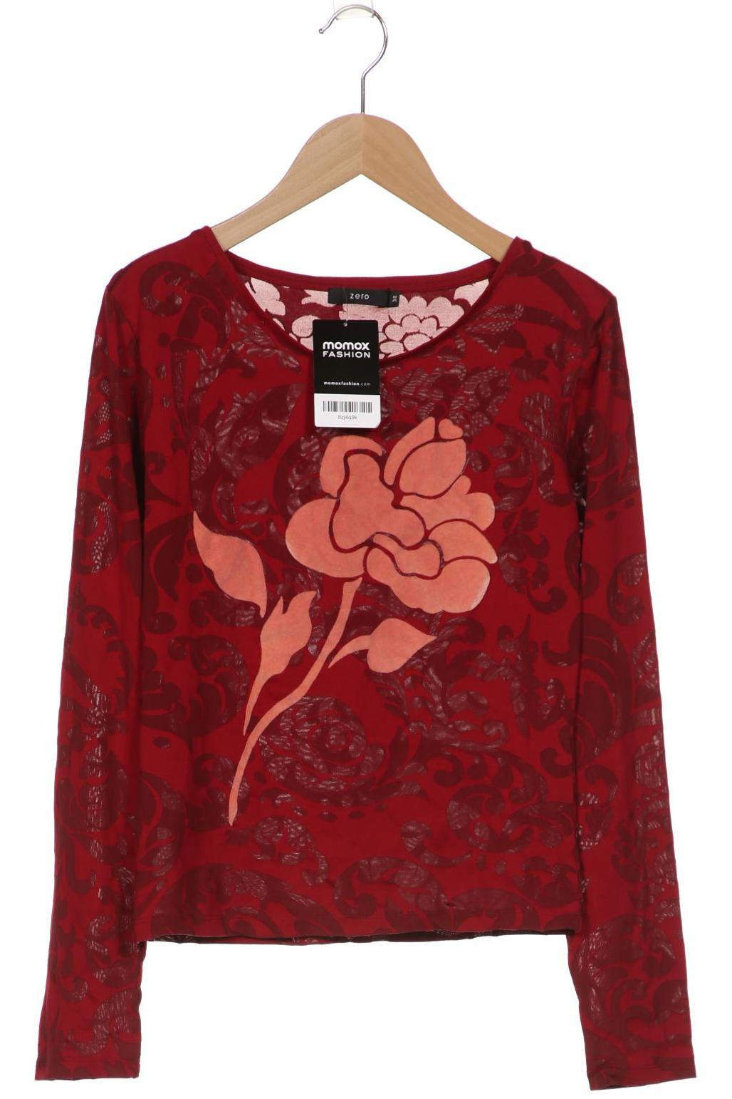 

Zero Damen Langarmshirt, bordeaux, Gr. 38