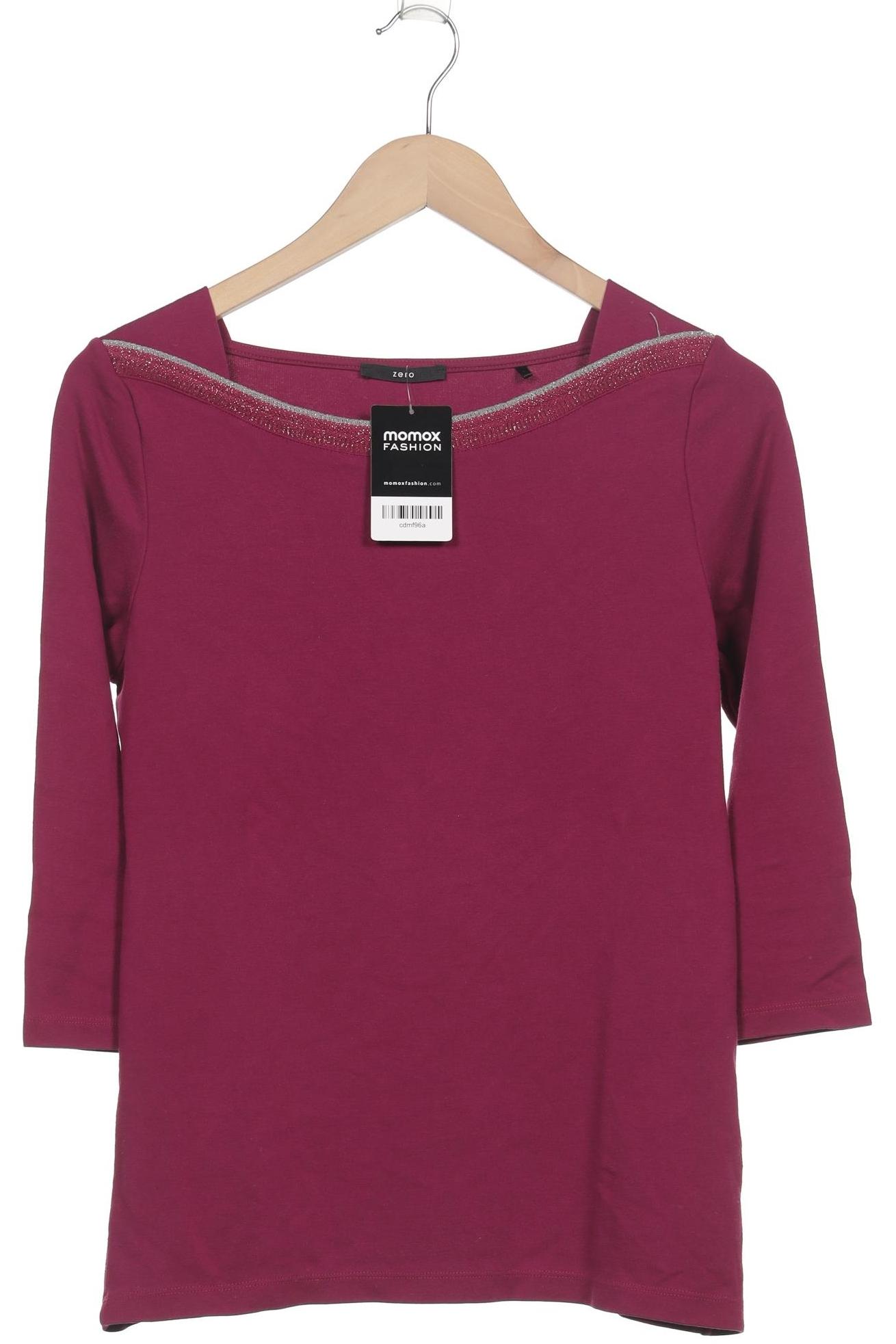 

Zero Damen Langarmshirt, bordeaux, Gr. 38