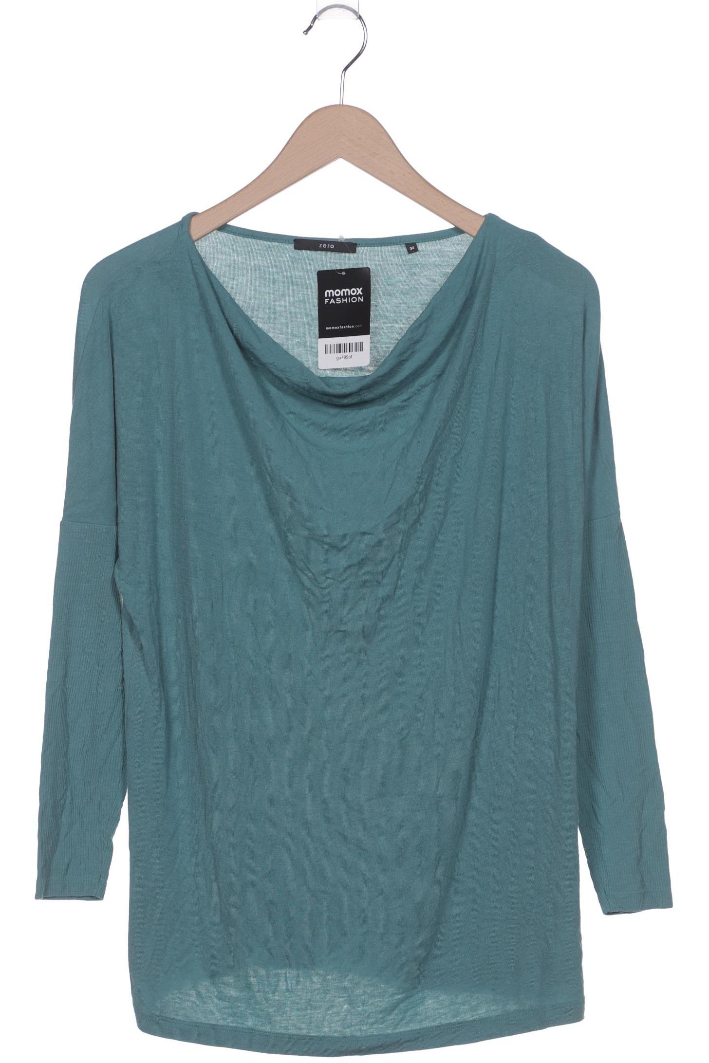 

Zero Damen Langarmshirt, türkis, Gr. 34