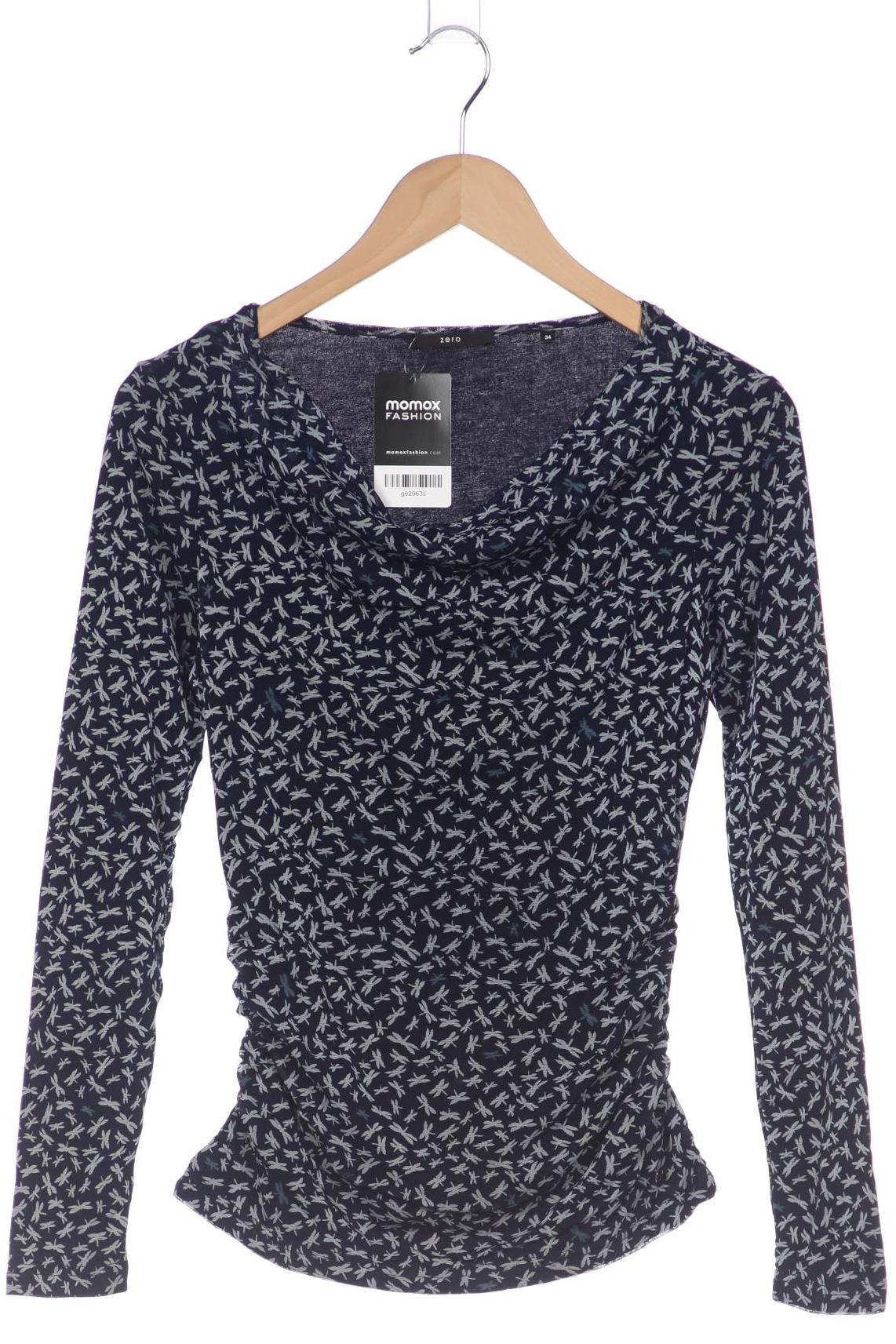 

Zero Damen Langarmshirt, marineblau, Gr. 34