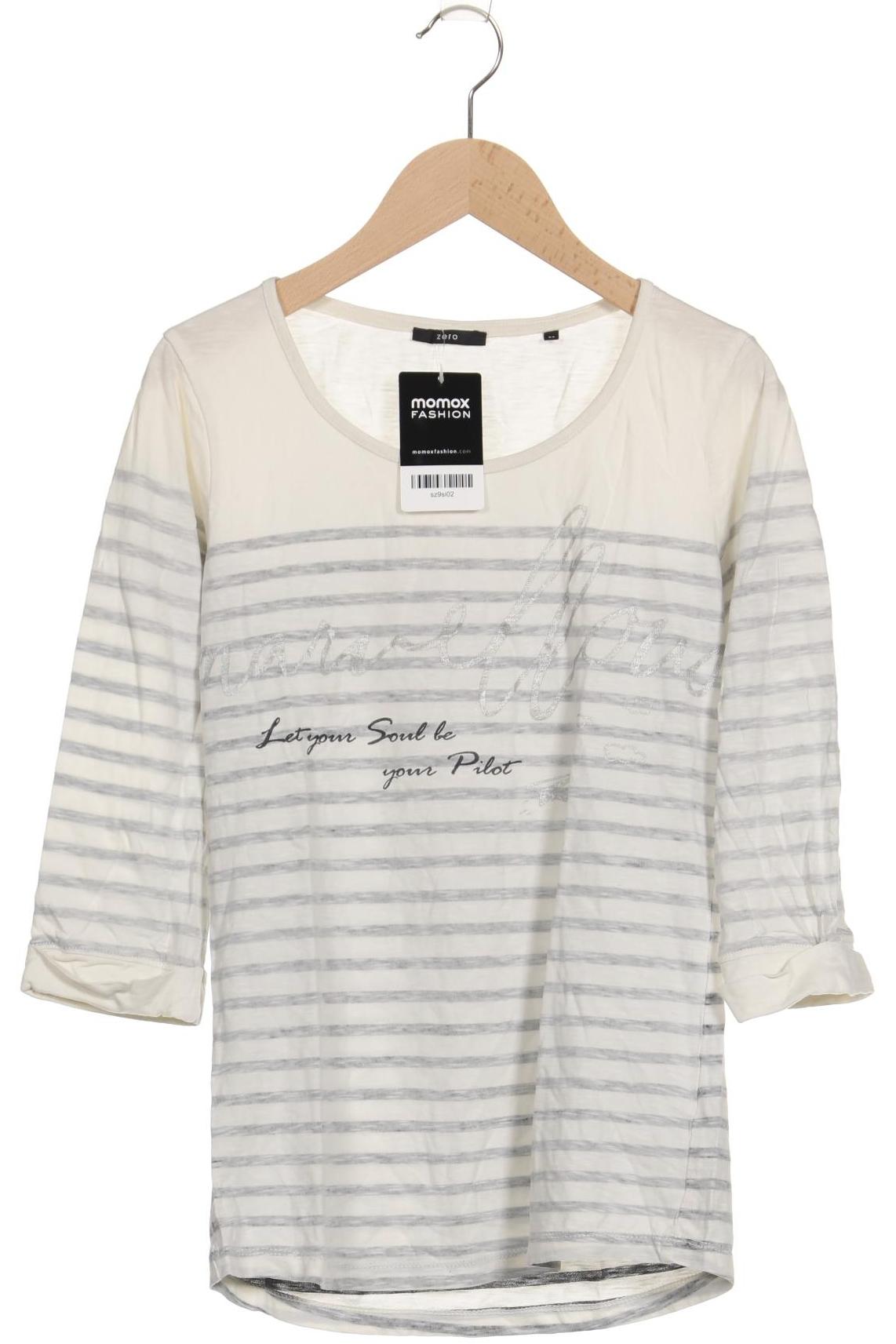 

Zero Damen Langarmshirt, weiß, Gr. 34