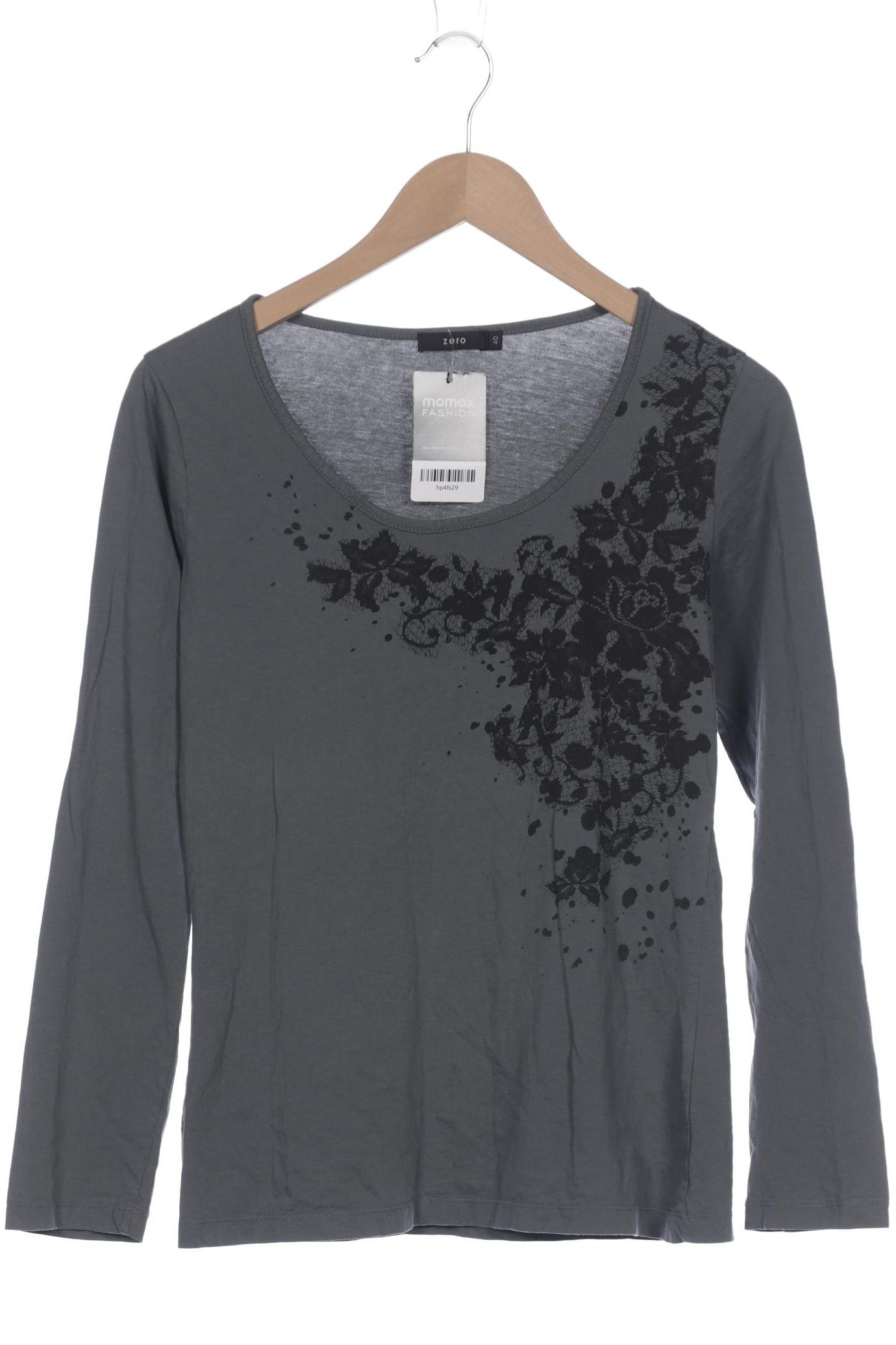 

Zero Damen Langarmshirt, grau, Gr. 40