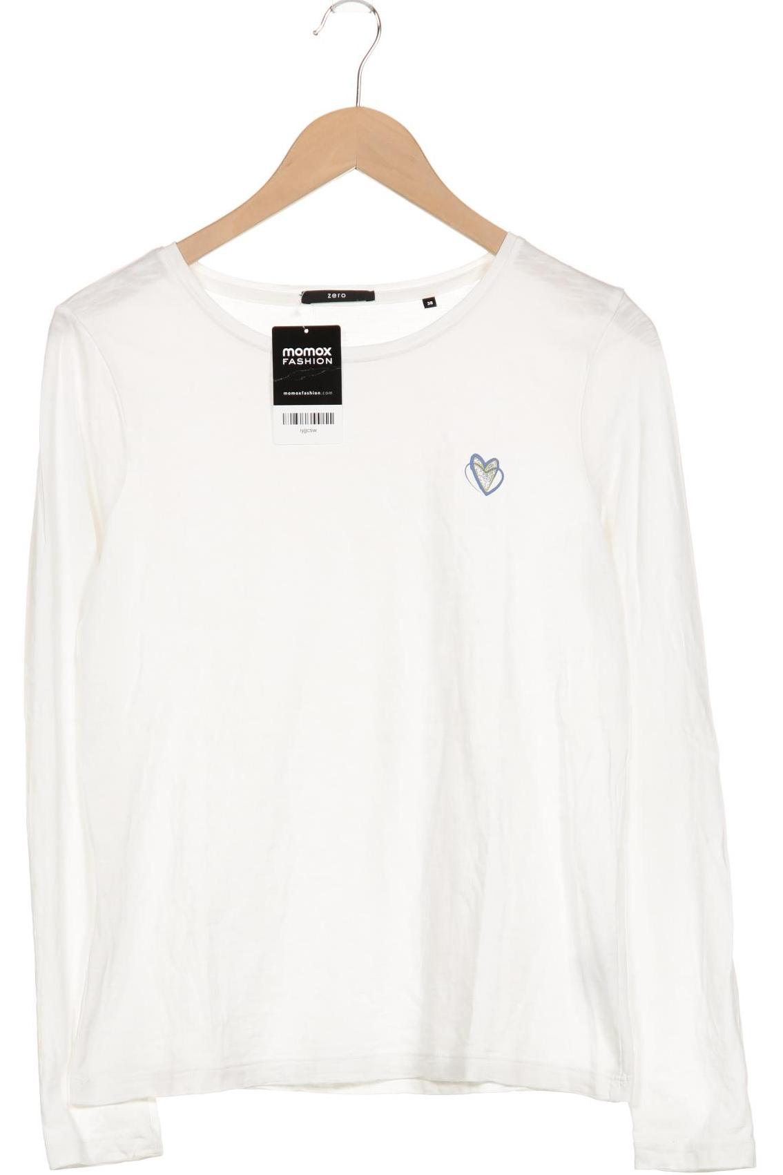 

Zero Damen Langarmshirt, weiß, Gr. 38
