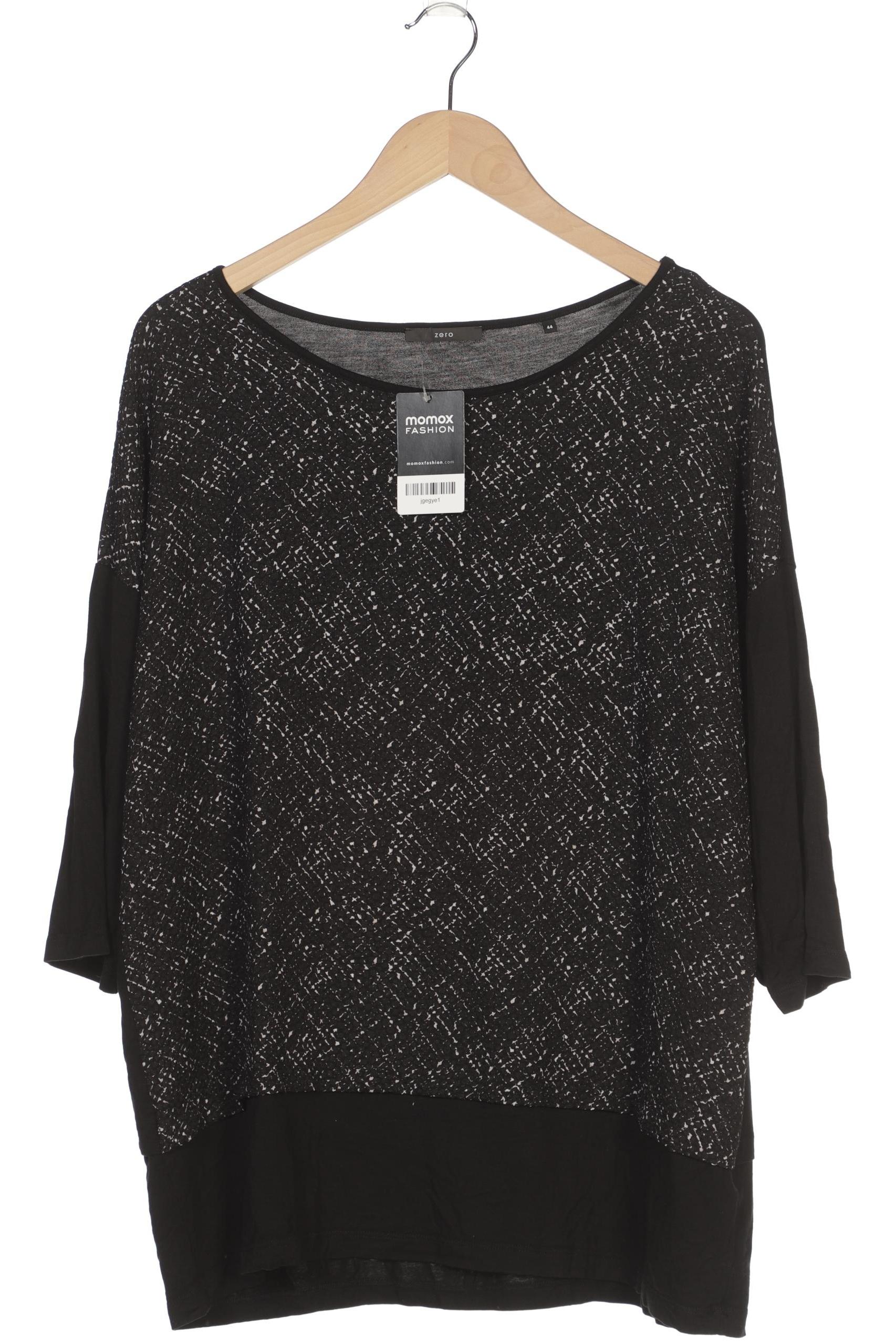 

Zero Damen Langarmshirt, schwarz, Gr. 44