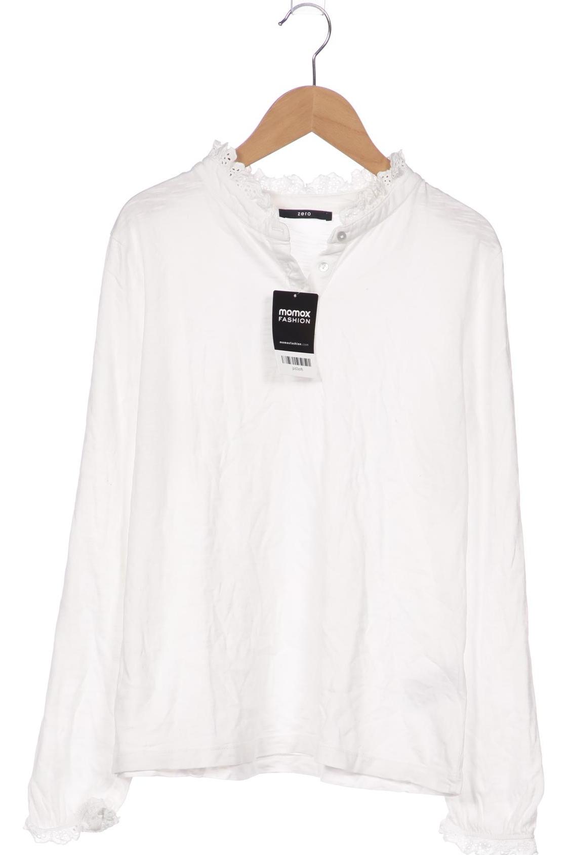 

Zero Damen Langarmshirt, weiß, Gr. 38