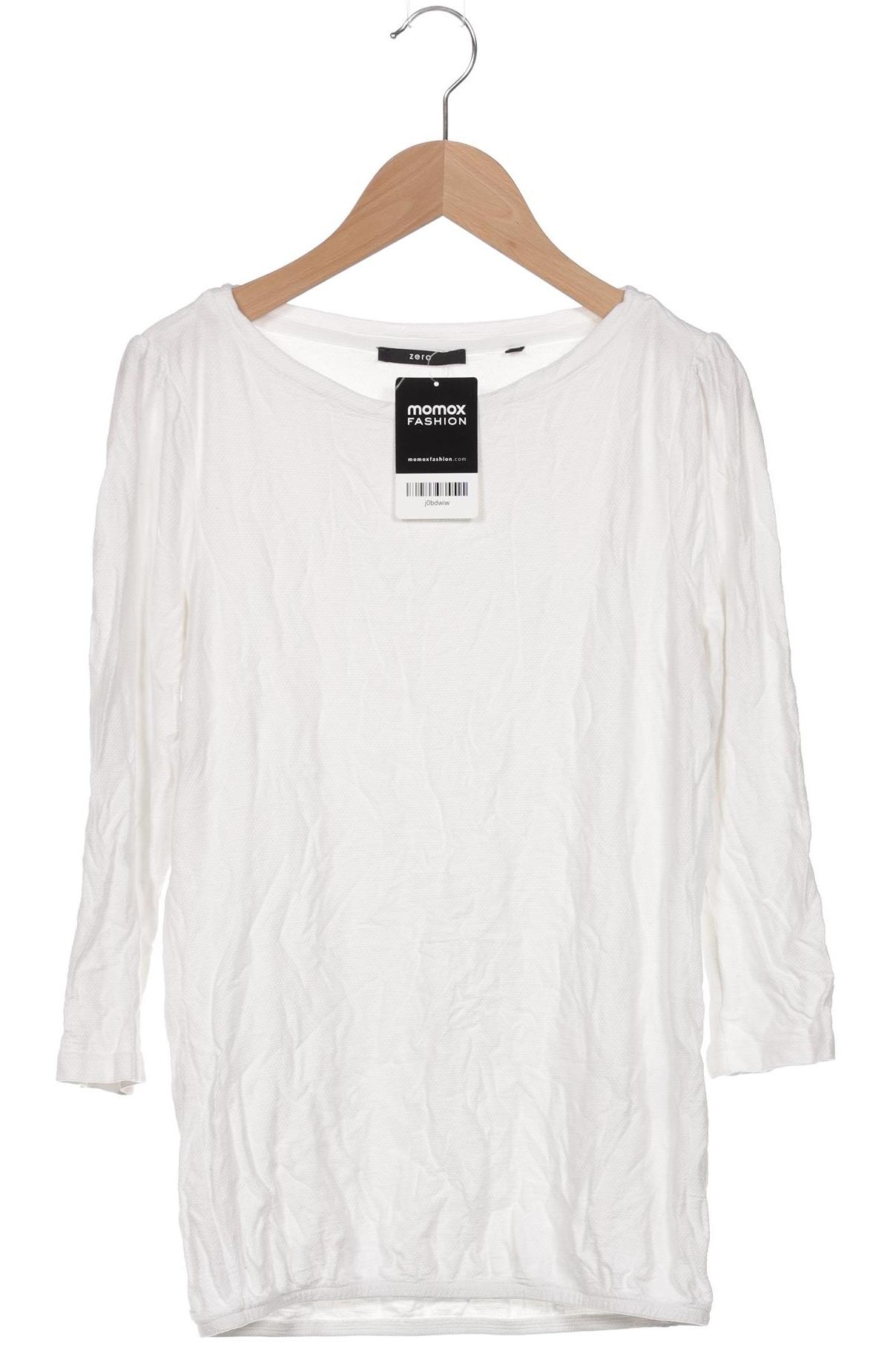 

Zero Damen Langarmshirt, weiß, Gr. 34
