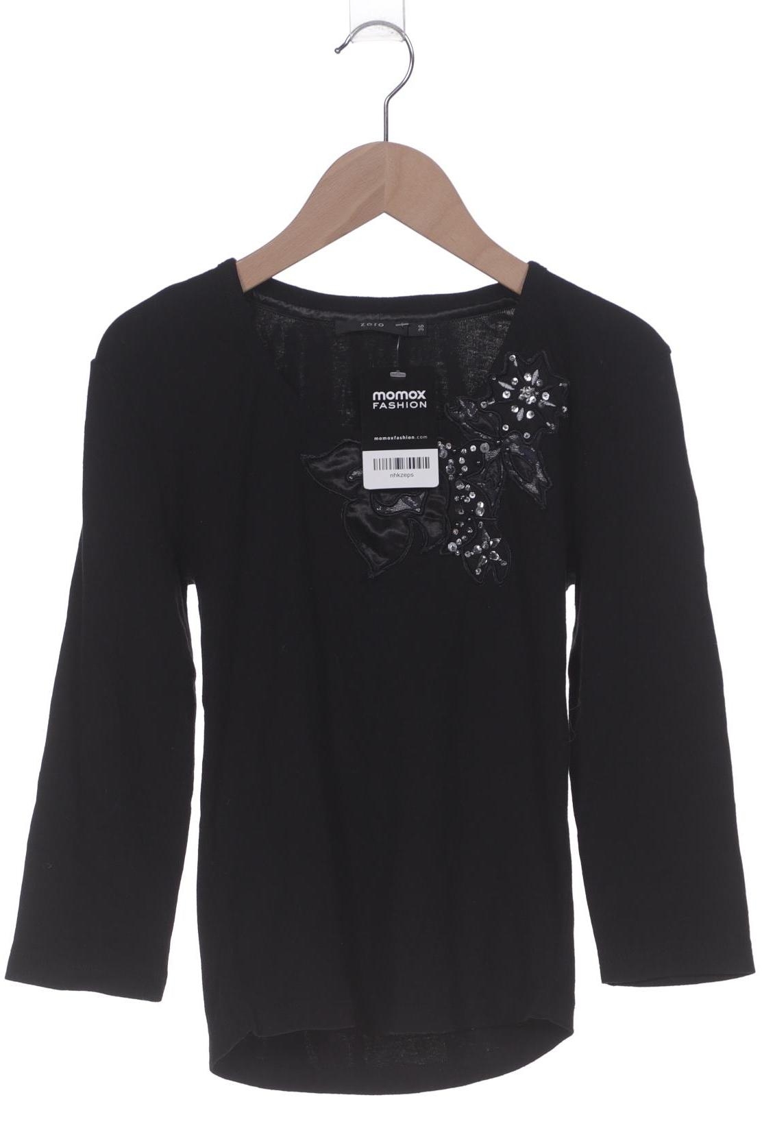

Zero Damen Langarmshirt, schwarz, Gr. 36