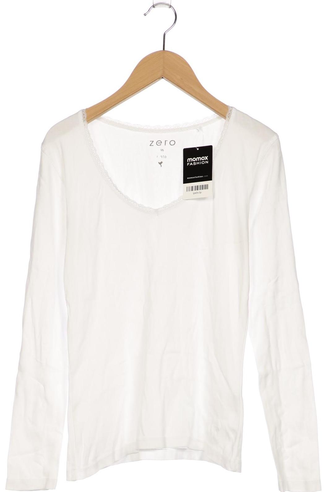 

Zero Damen Langarmshirt, weiß, Gr. 36