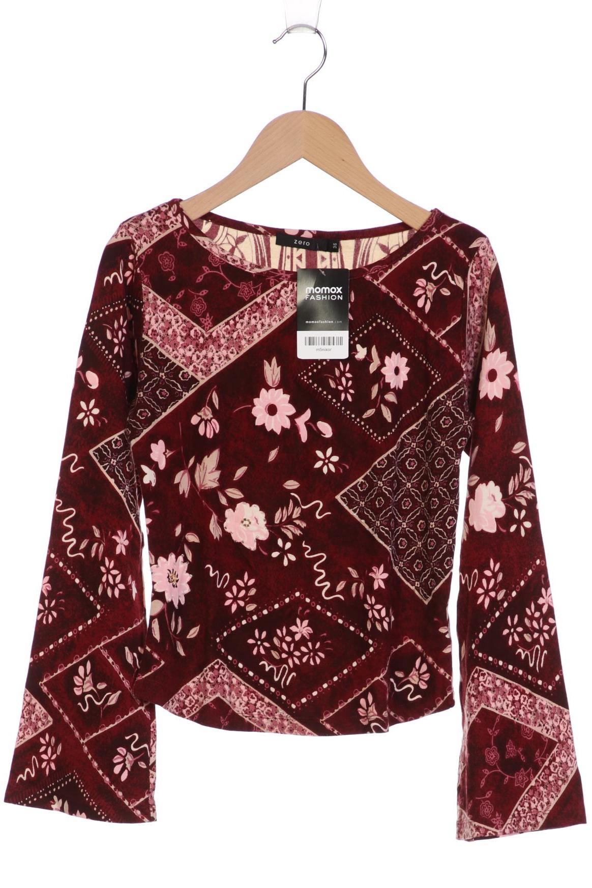 

Zero Damen Langarmshirt, bordeaux, Gr. 36