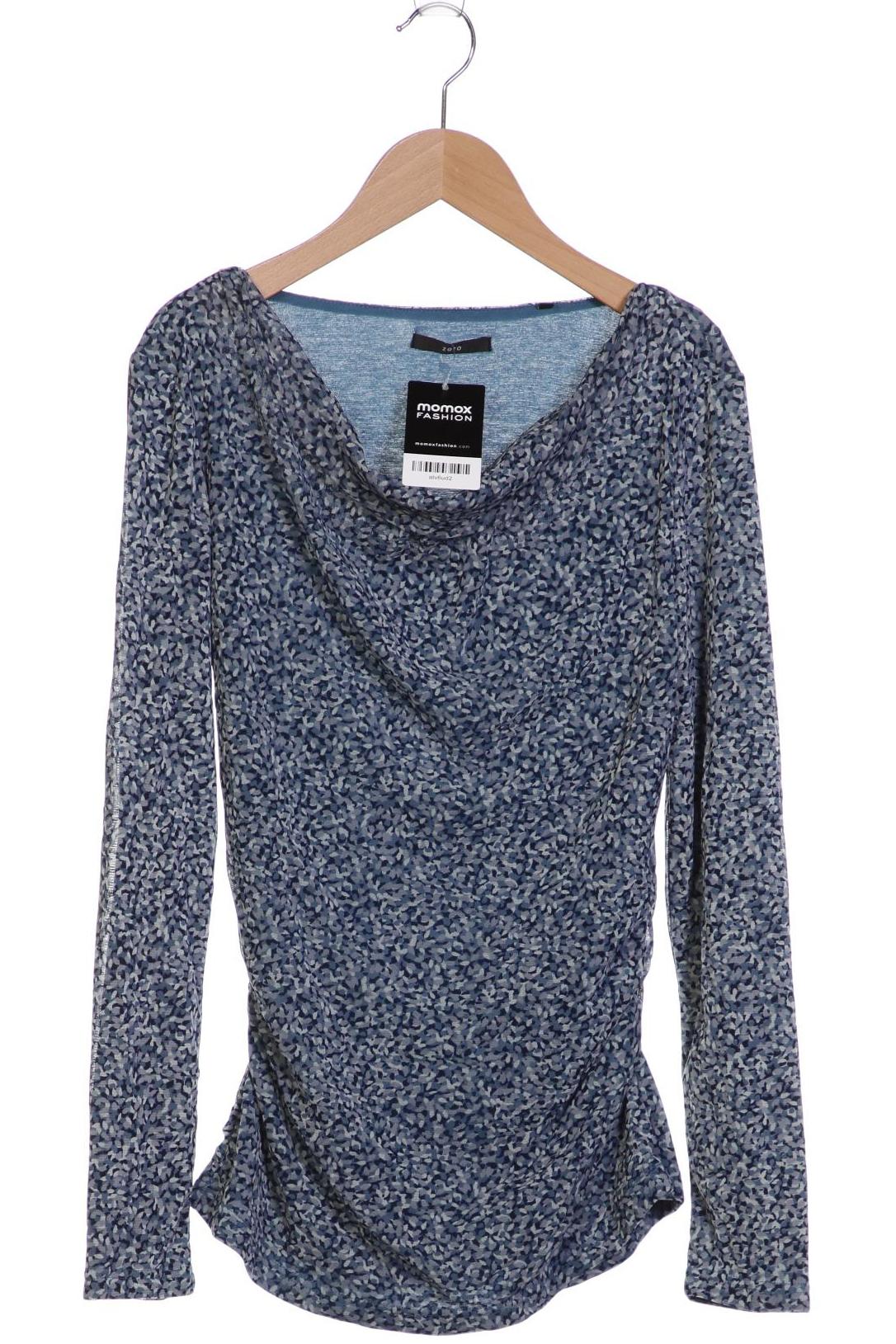 

Zero Damen Langarmshirt, blau, Gr. 36