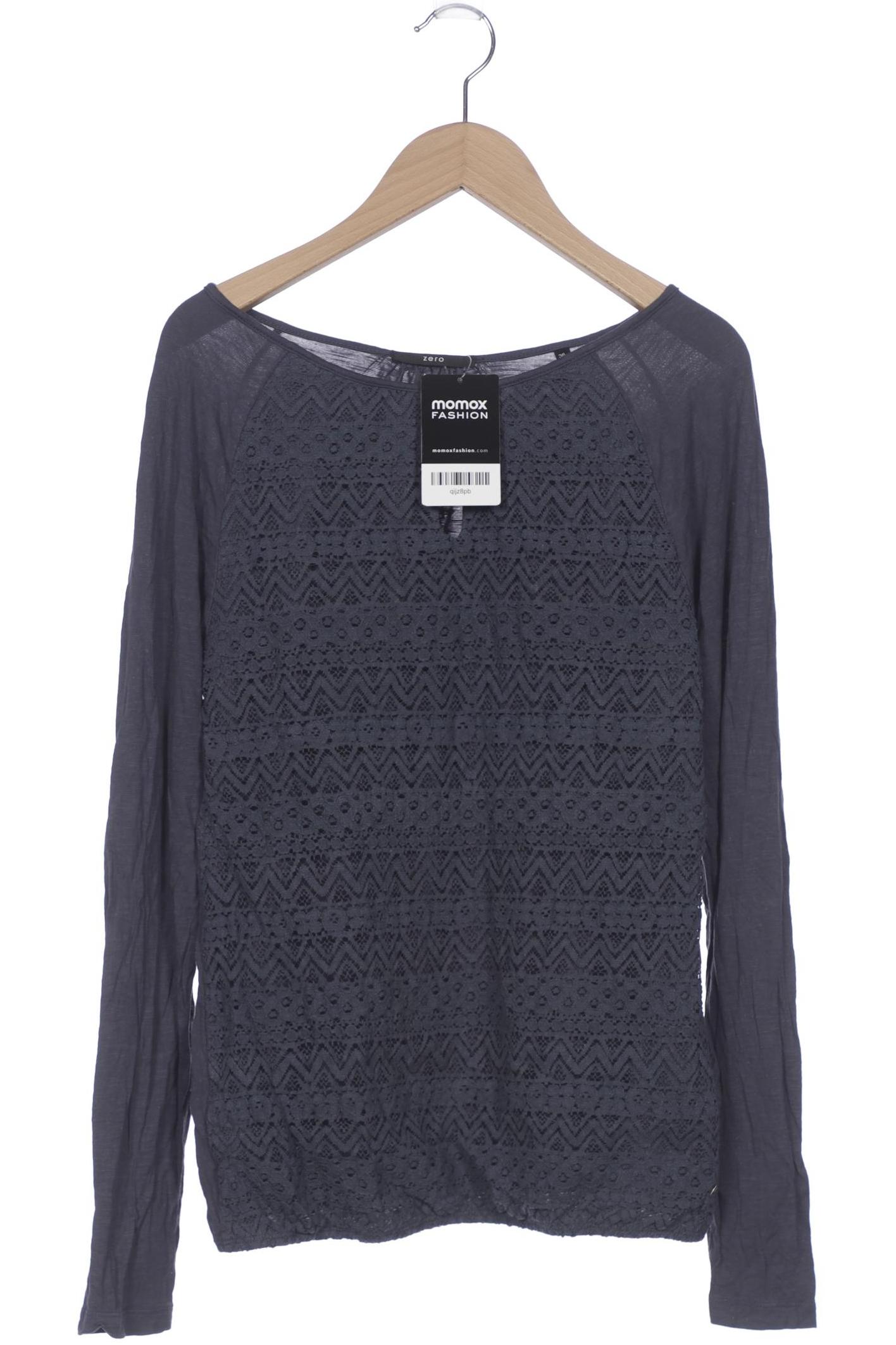 

Zero Damen Langarmshirt, marineblau, Gr. 36