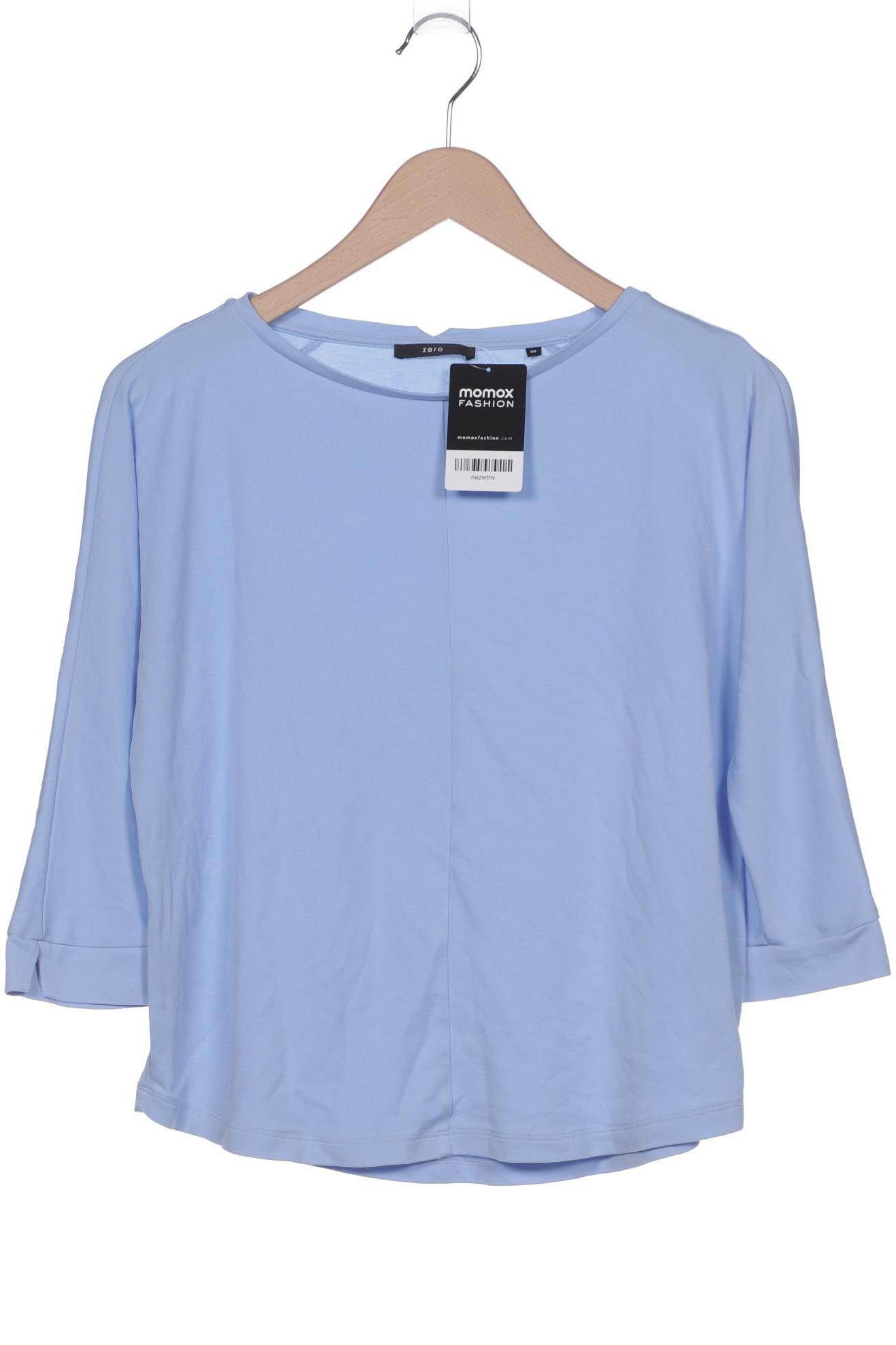 

Zero Damen Langarmshirt, hellblau, Gr. 36