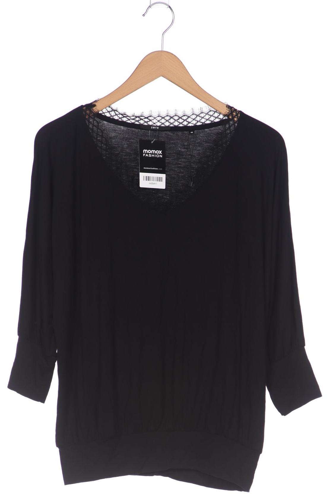 

Zero Damen Langarmshirt, schwarz, Gr. 40