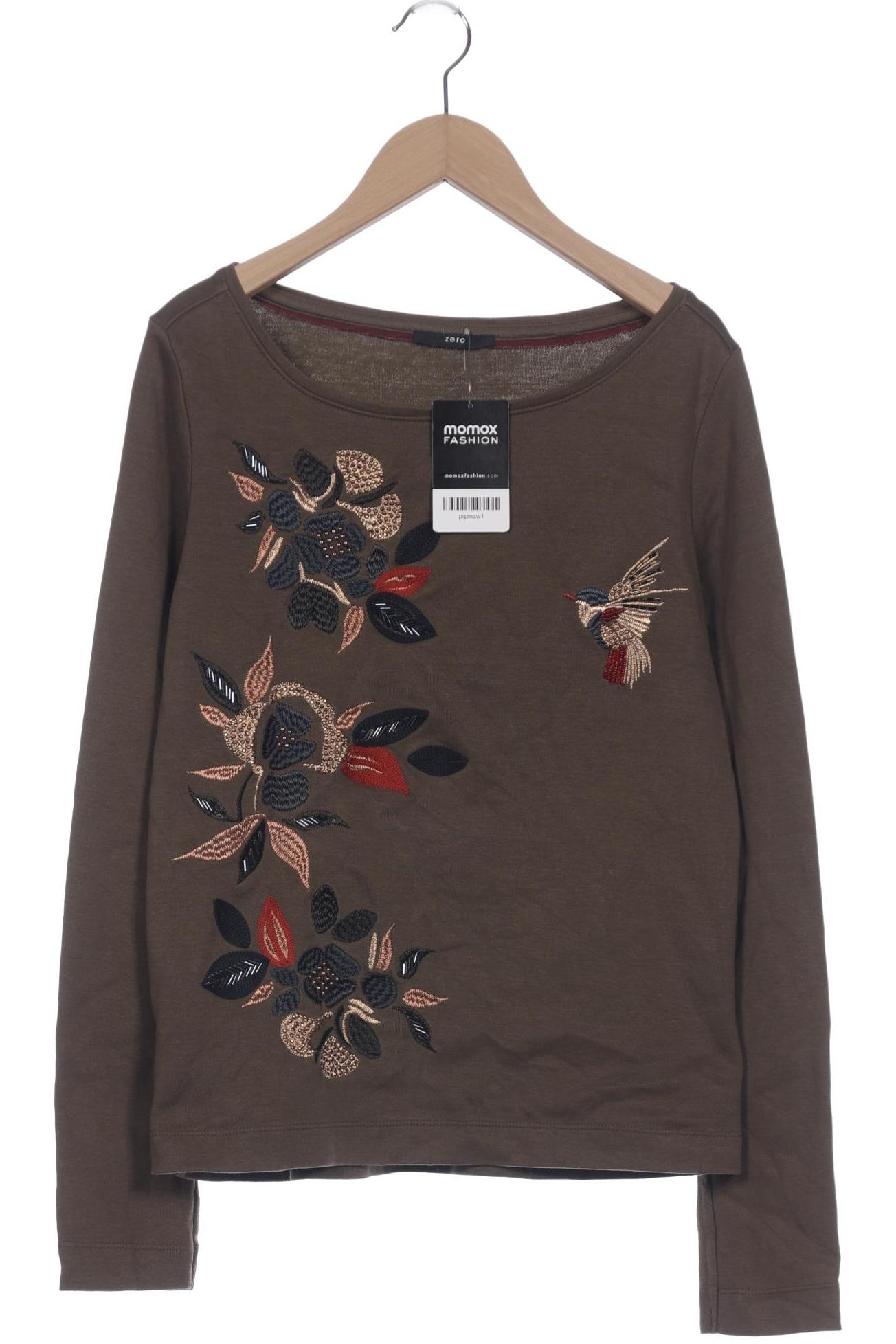 

Zero Damen Langarmshirt, grün, Gr. 38