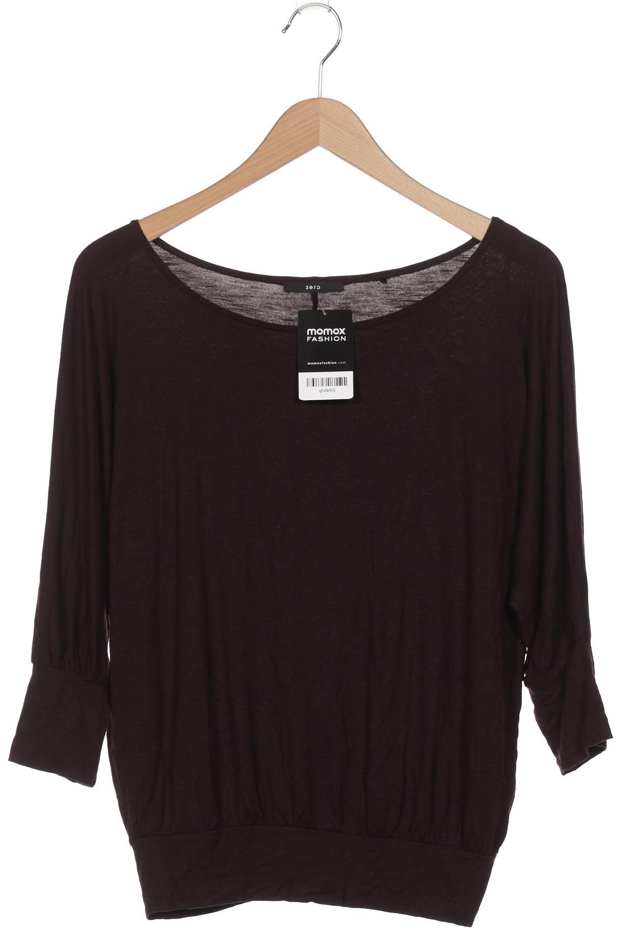 

Zero Damen Langarmshirt, bordeaux, Gr. 36