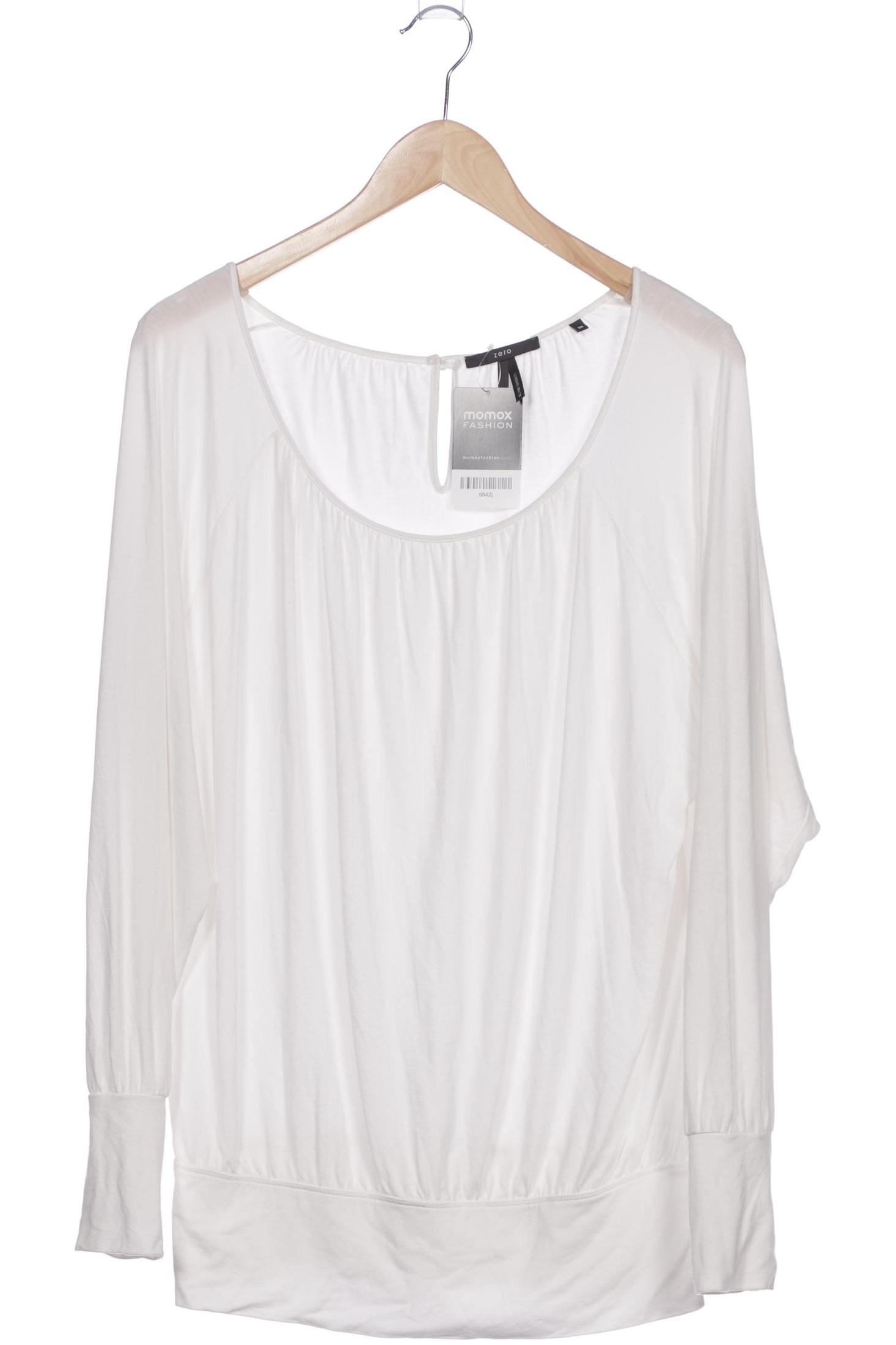 

Zero Damen Langarmshirt, weiß, Gr. 38